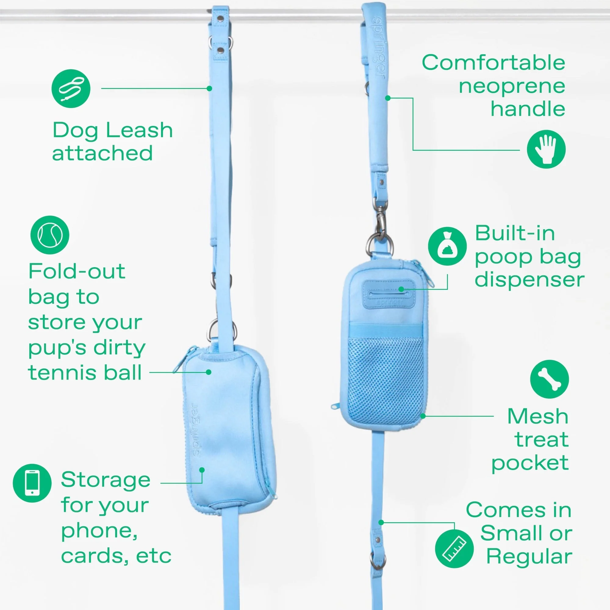 Original Neoprene Dog Walk Bag with Leash - Image 9