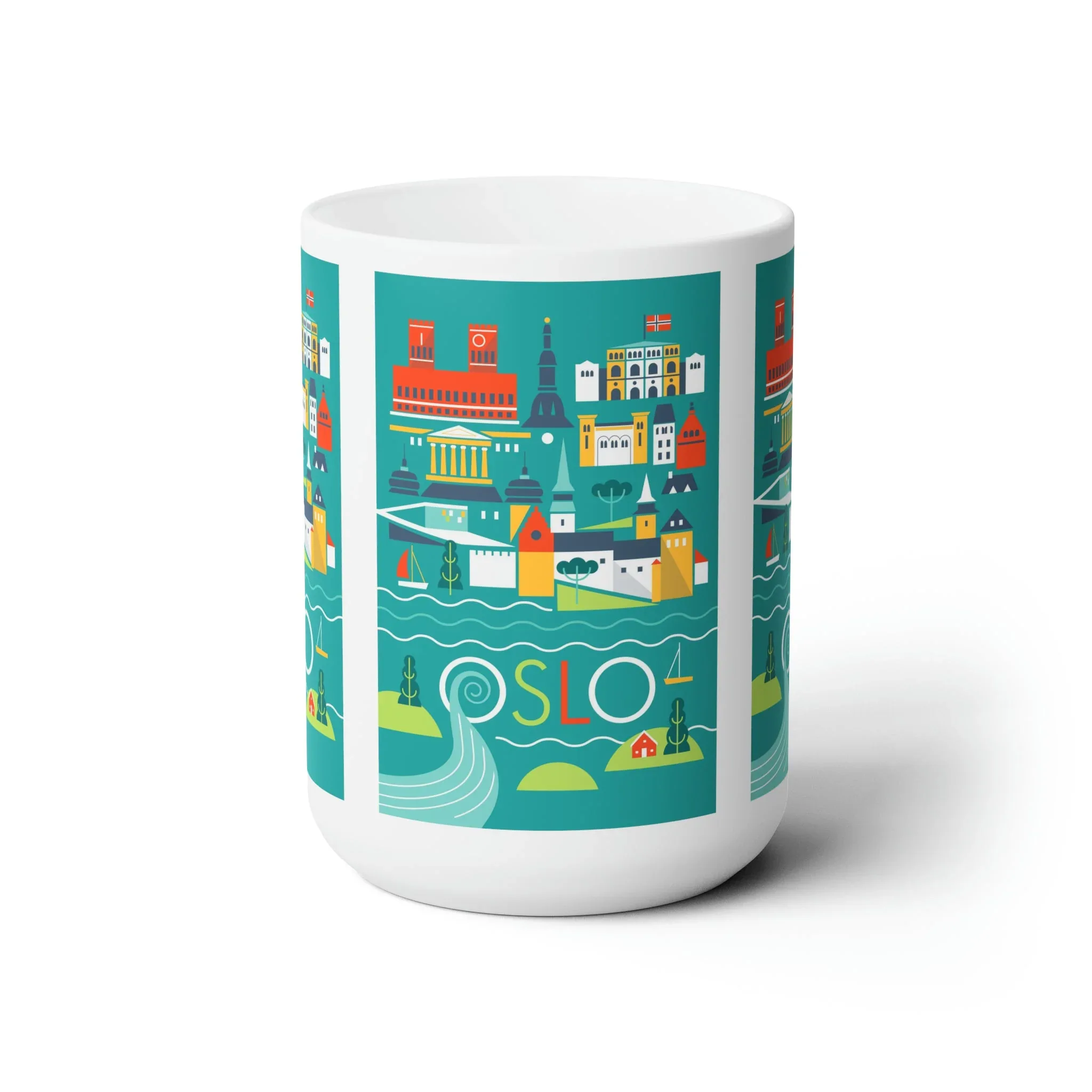 Oslo Scandi Ceramic Mug 11oz or 15oz - Image 2