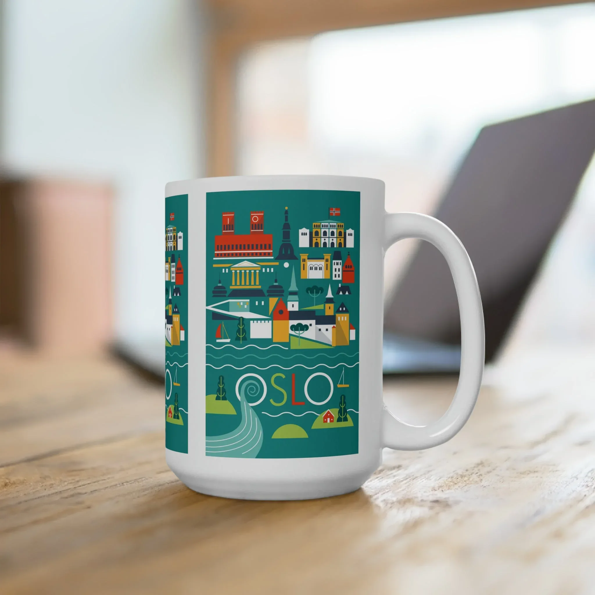 Oslo Scandi Ceramic Mug 11oz or 15oz - Image 4