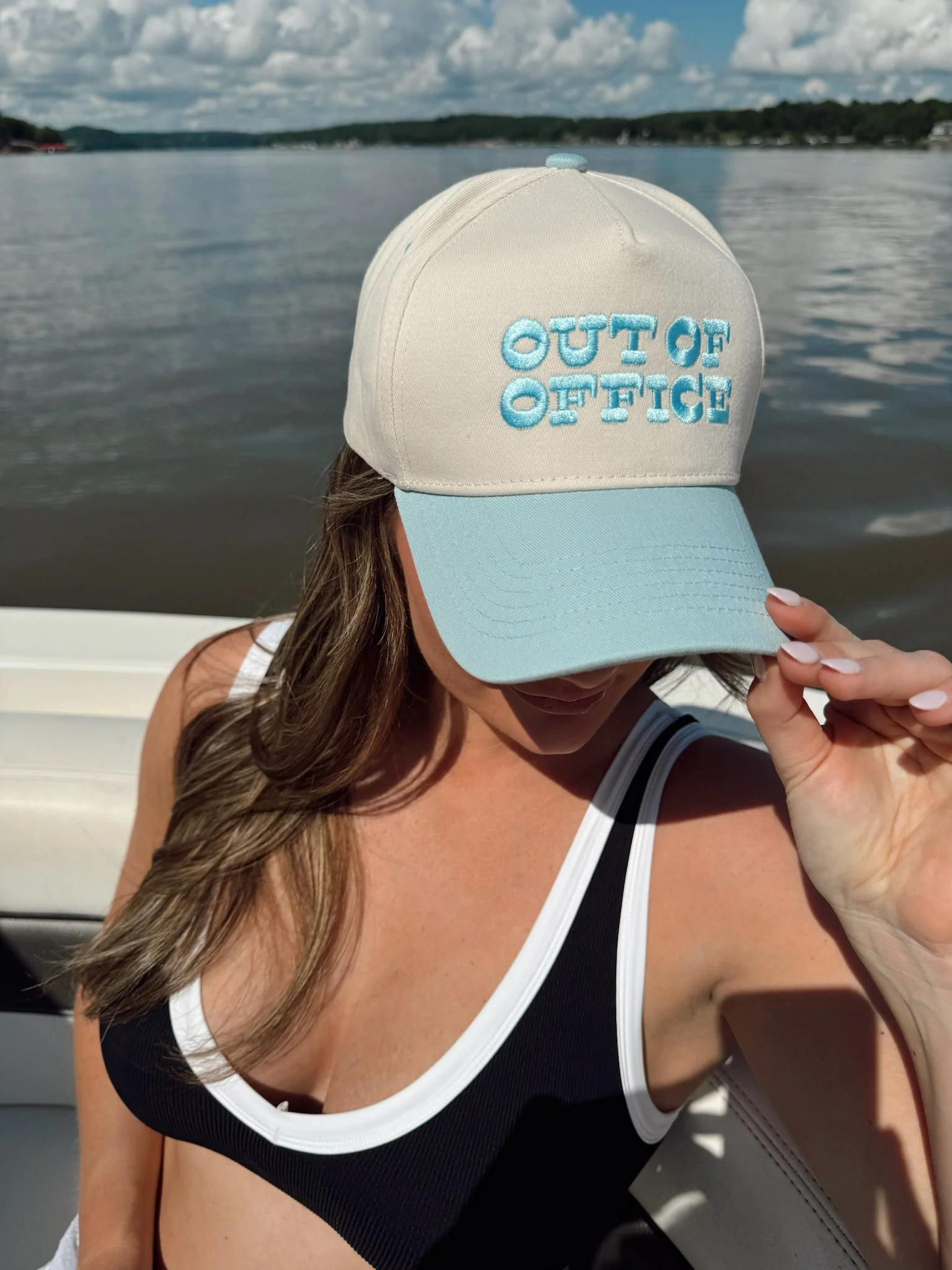 Out of Office - Vintage Trucker Hat - Image 12