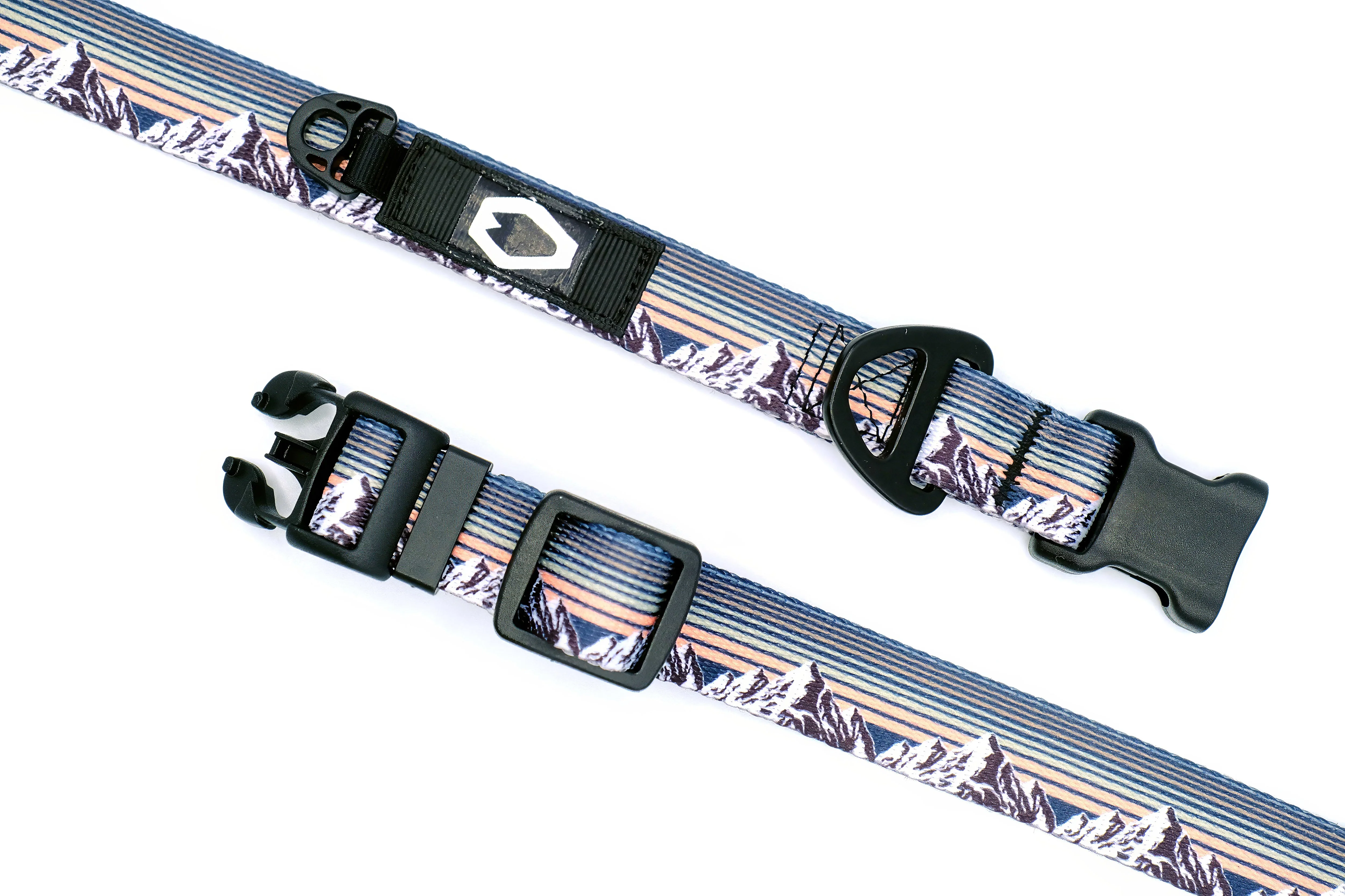 Outdoor Style Mountain Sunset Nylon Dog Collar - Image 2