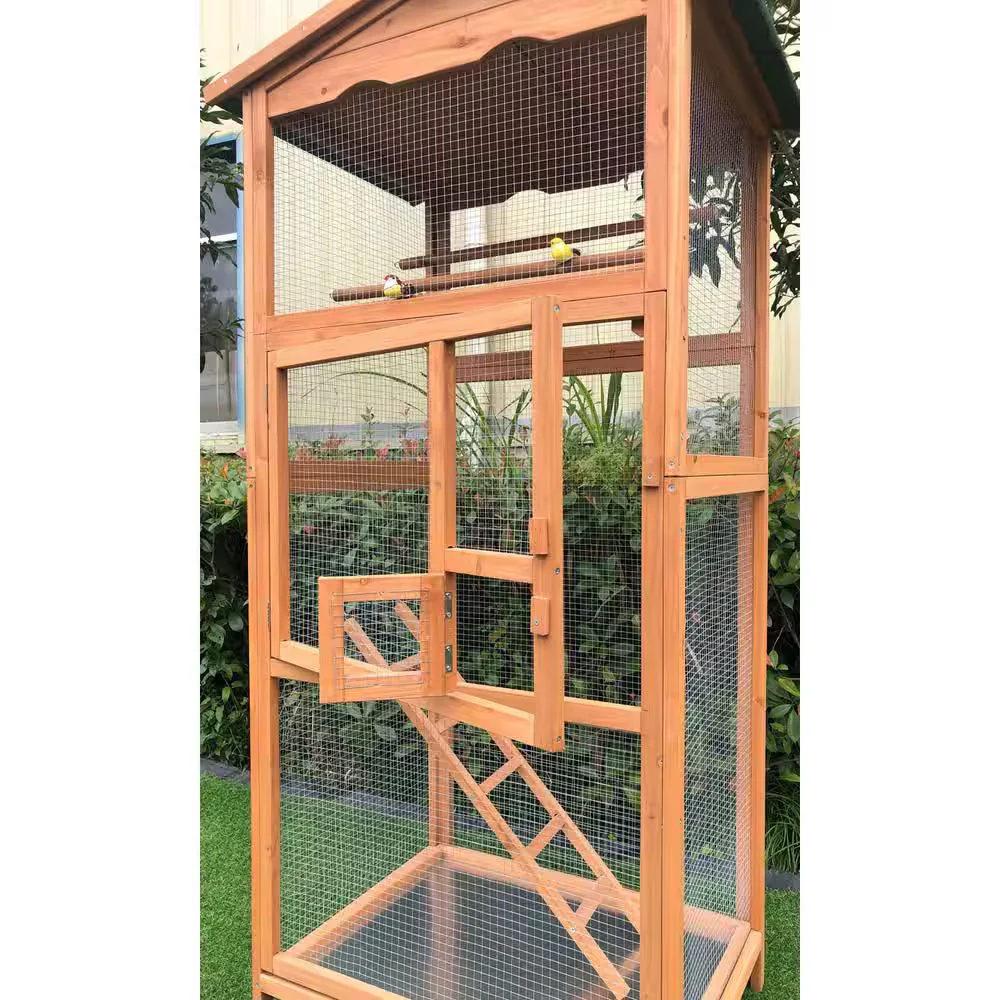 Outdoor Wooden Bird Cage - Image 9