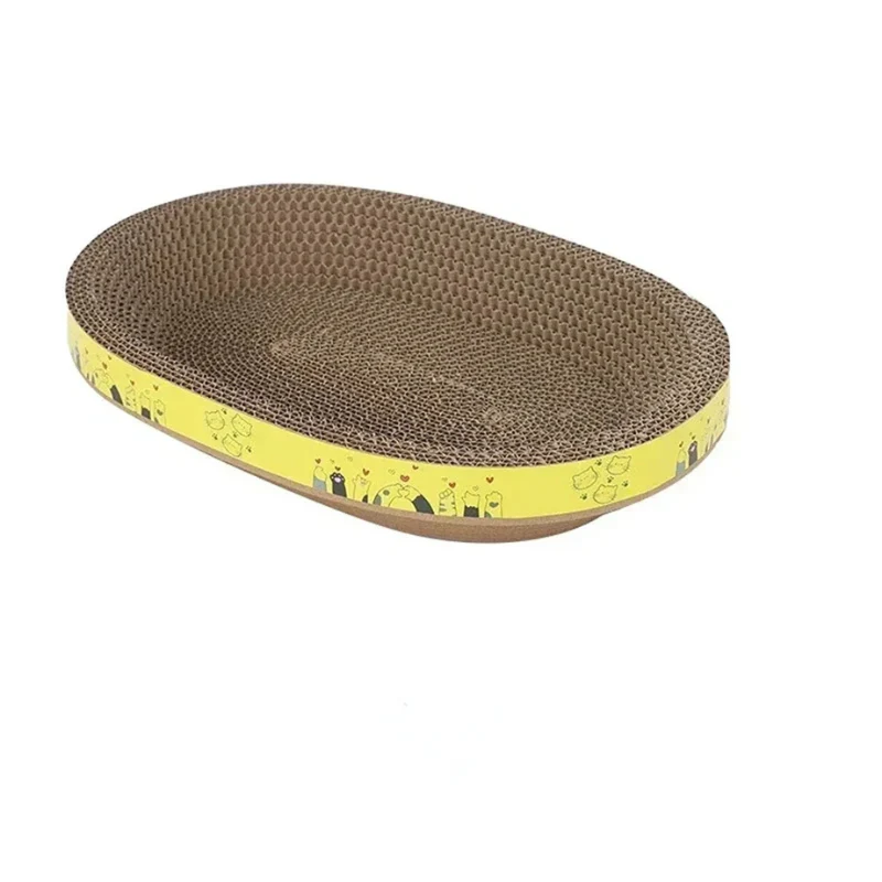 Oval Cat Scratch Board – Cat Scratcher and Bed - Image 4
