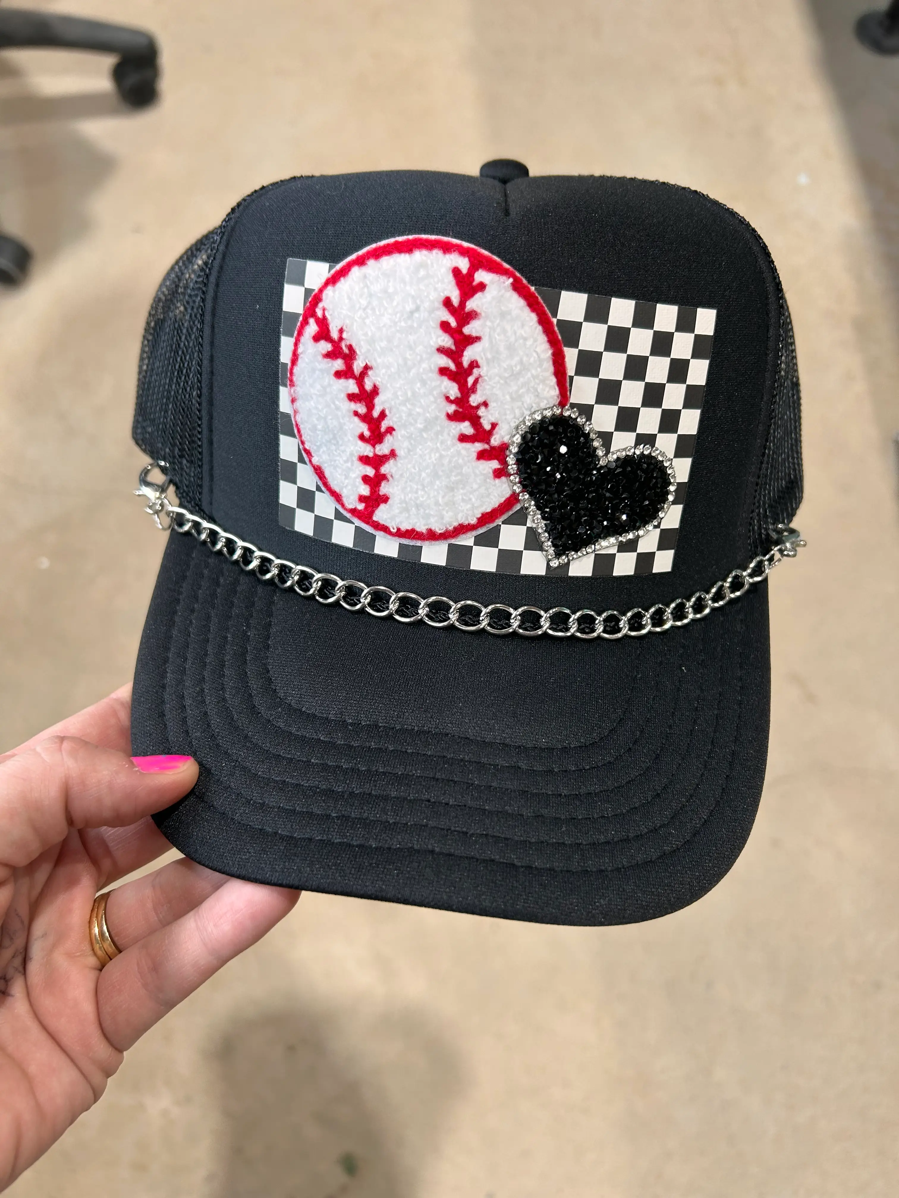 Over The Top Baseball Trucker Hat - Image 3