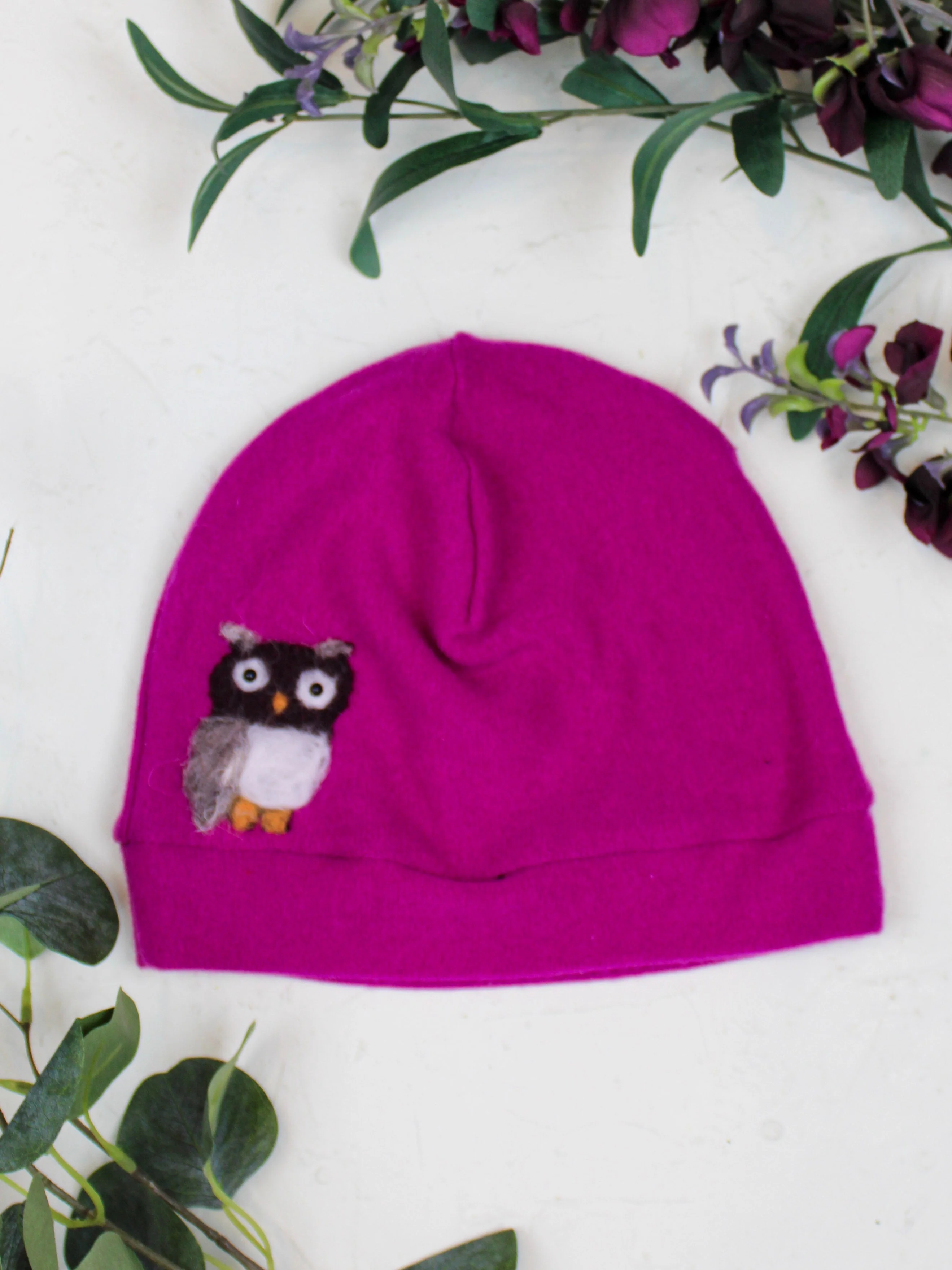 Owl Cashmere Hat - Adult/Big Kid - Image 8