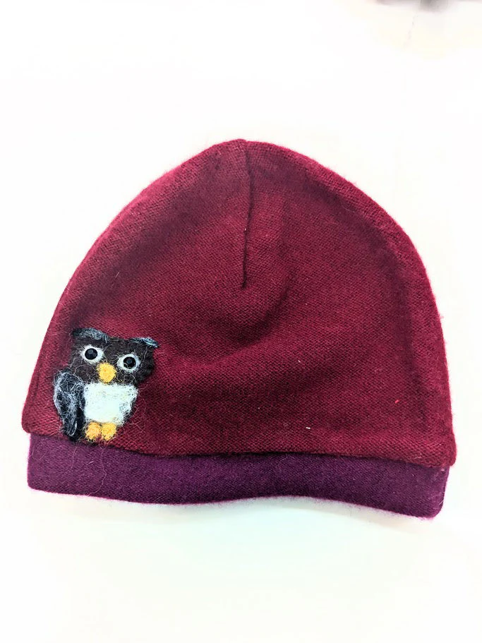 Owl Cashmere Hat - Child - Image 12