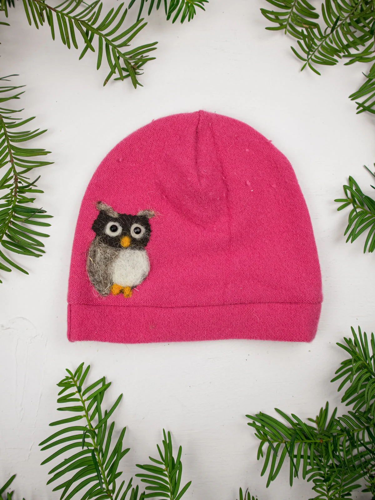 Owl Cashmere Hat - Child - Image 9