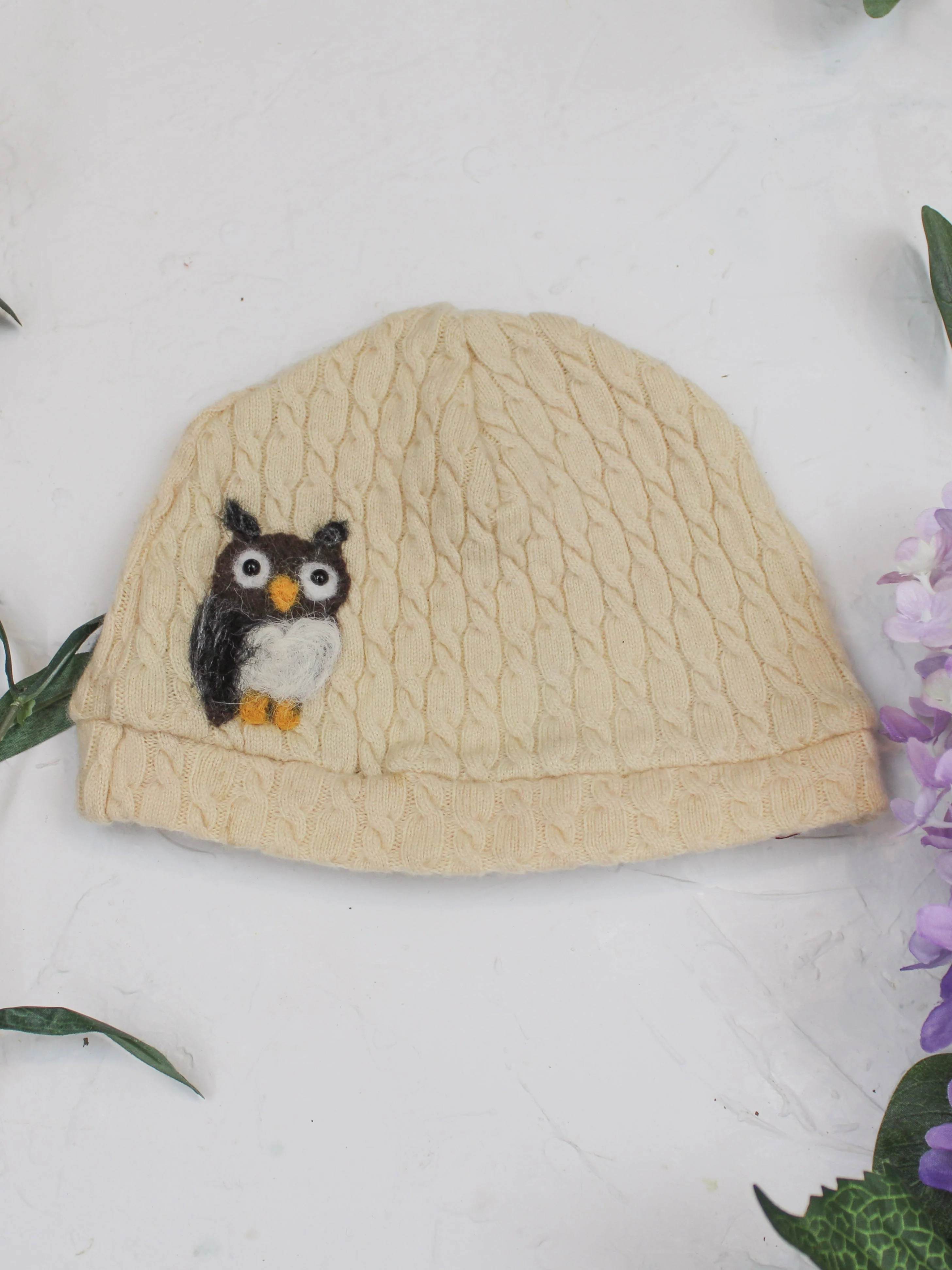 Owl Cashmere Hat - Toddler - Image 14