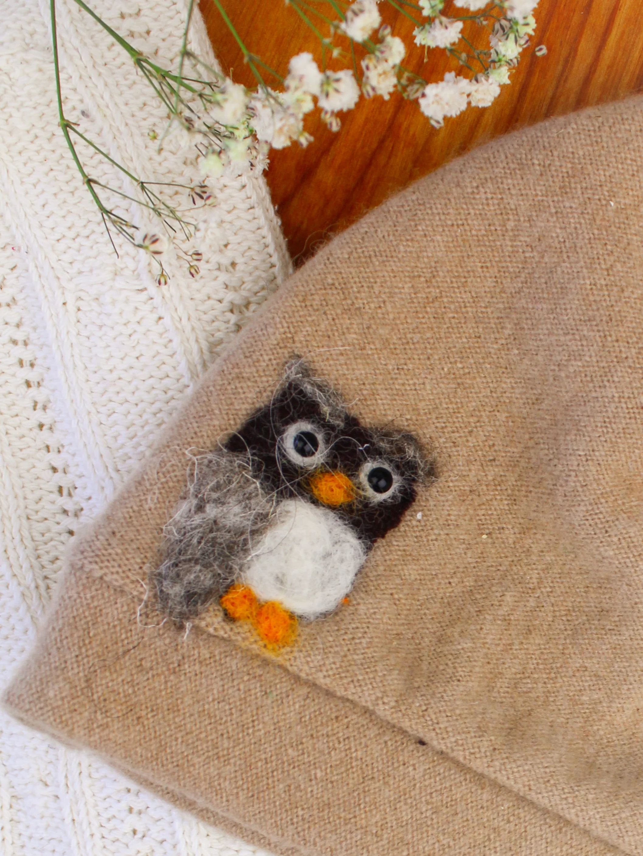 Owl Cashmere Hat - Toddler - Image 2