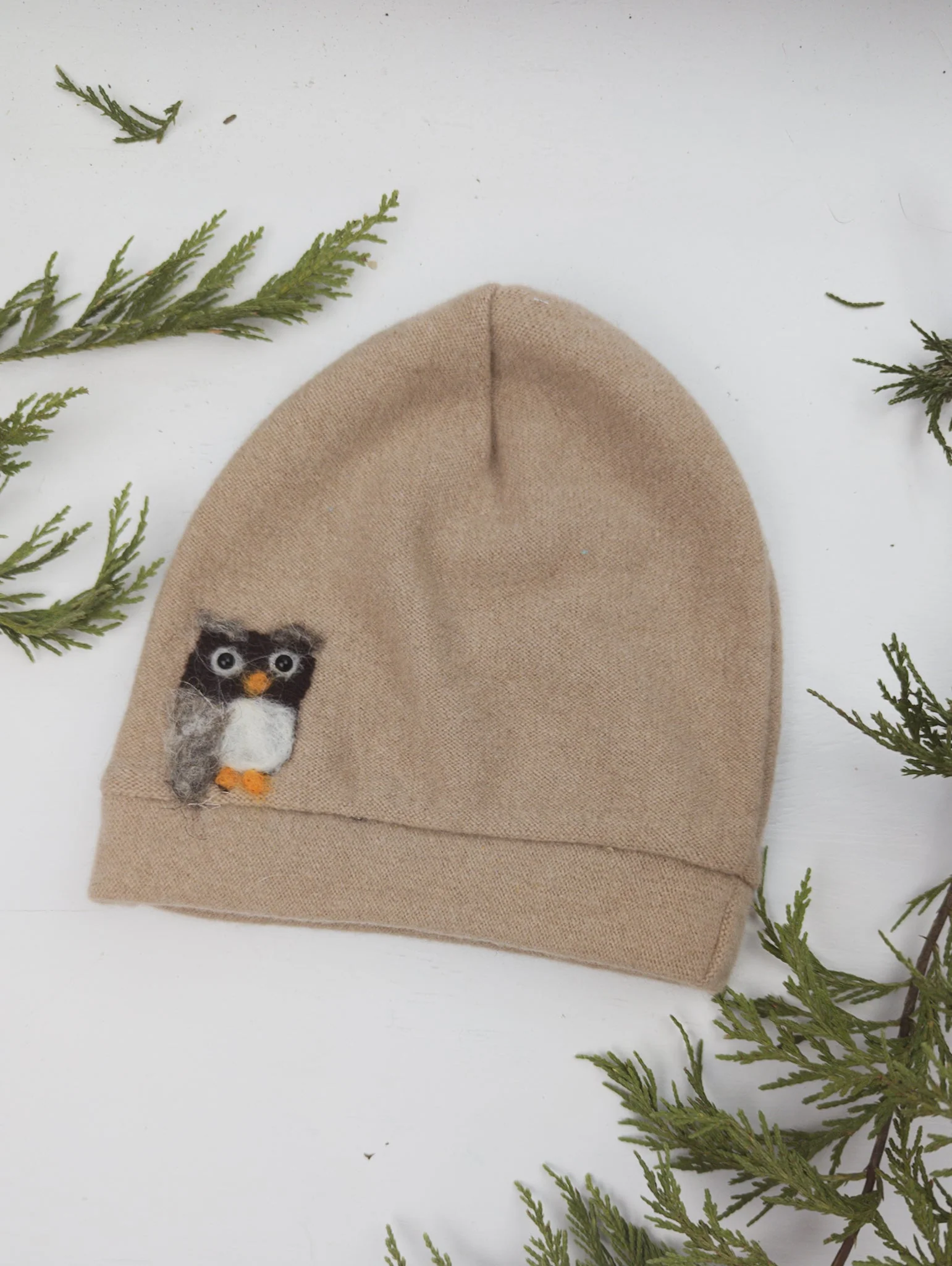 Owl Cashmere Hat - Toddler - Image 3
