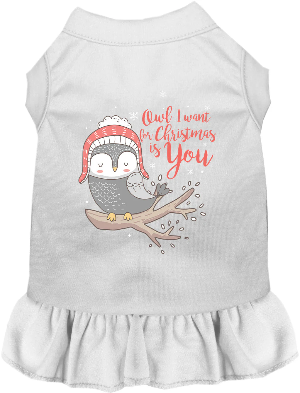 Owl I Want For Christmas Pet Dress - Image 10