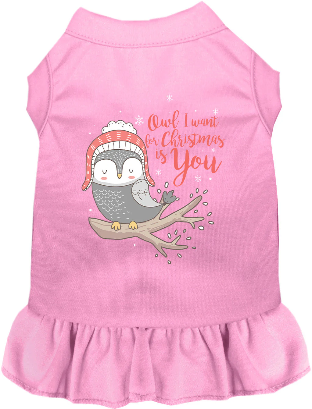 Owl I Want For Christmas Pet Dress - Image 7