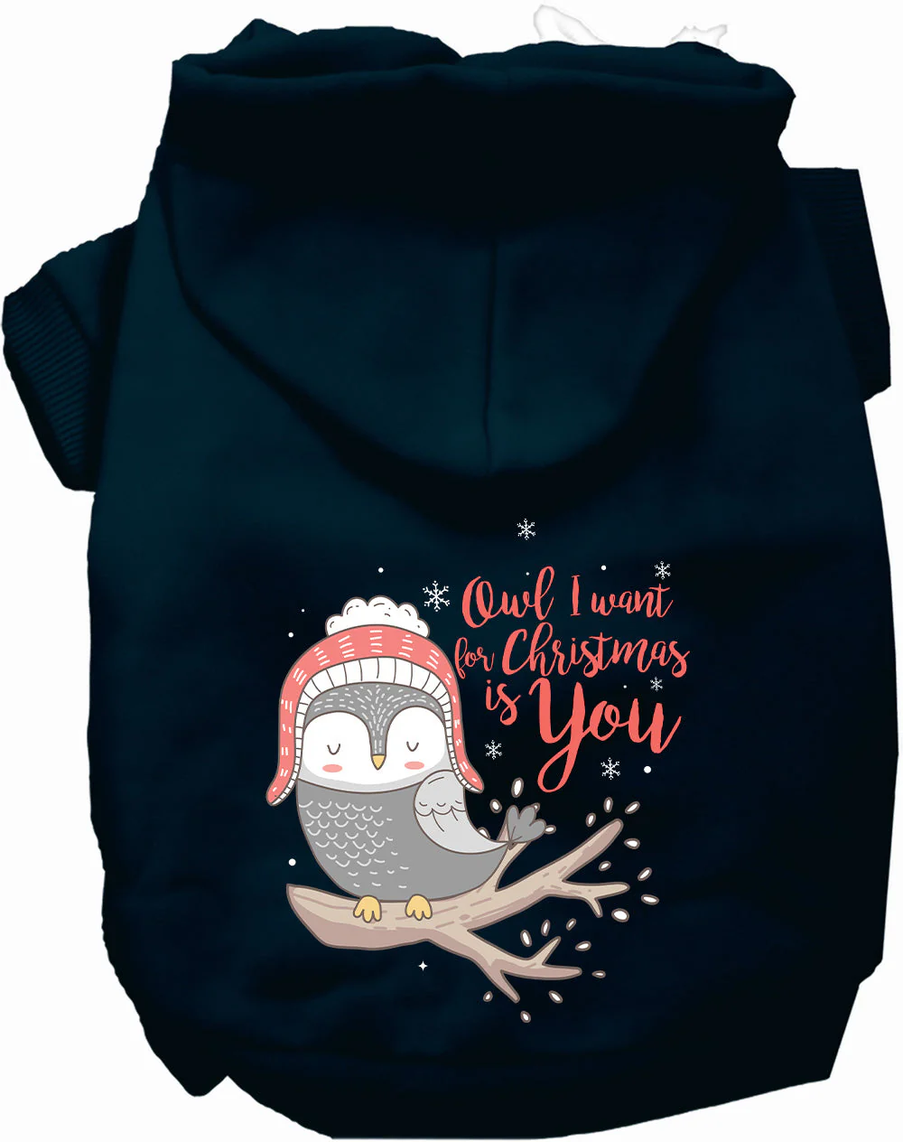Owl I Want For Christmas Pet Hoodie - Image 10