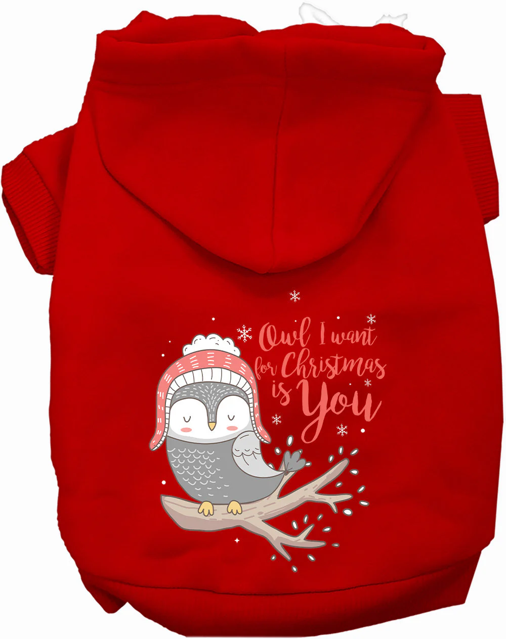 Owl I Want For Christmas Pet Hoodie - Image 11