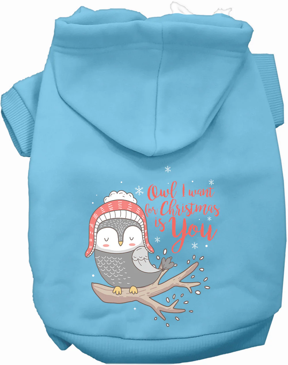 Owl I Want For Christmas Pet Hoodie - Image 3