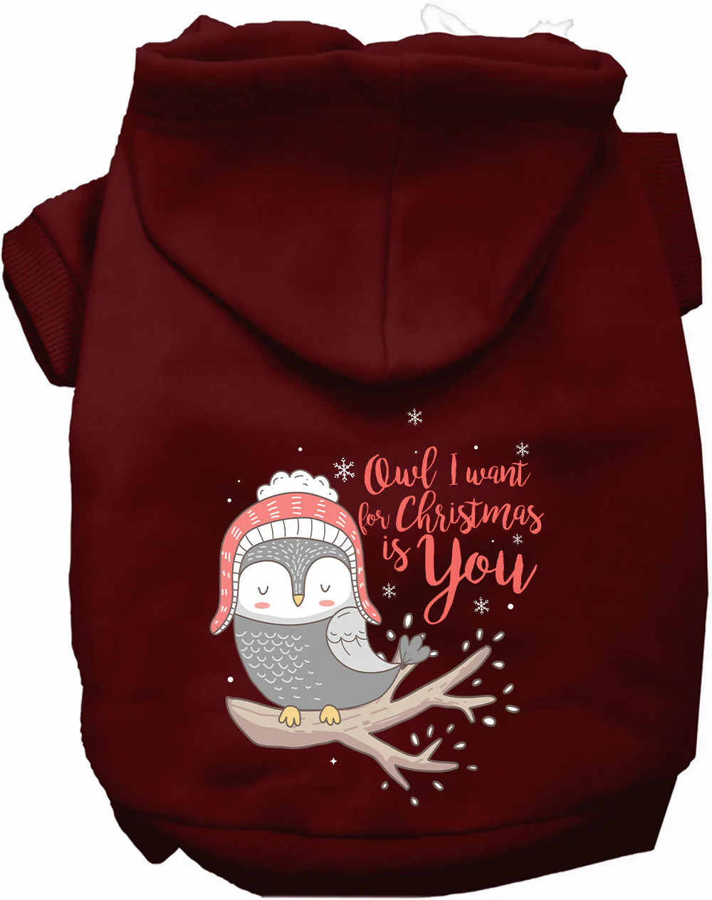 Owl I Want For Christmas Pet Hoodie - Image 9