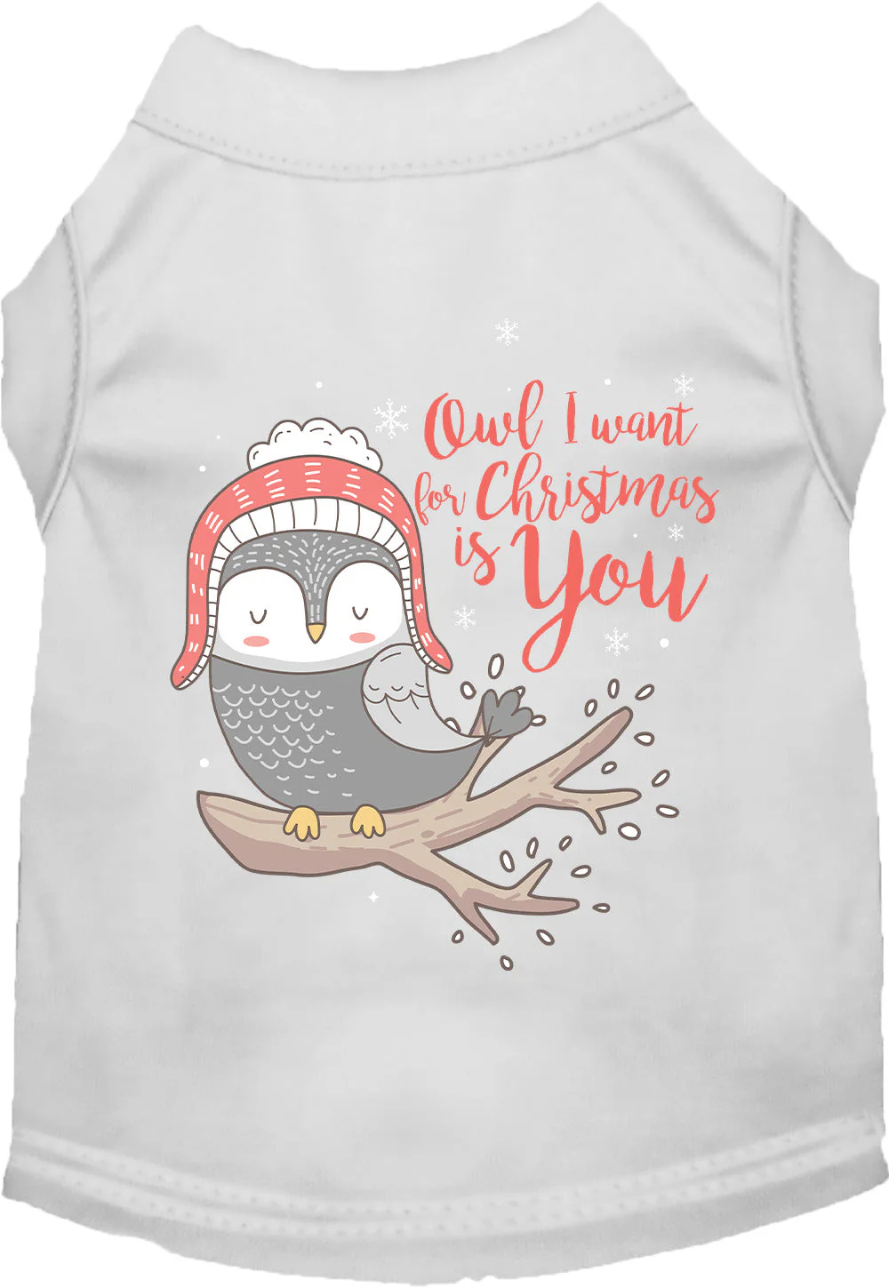 Owl I Want For Christmas Pet Shirt - Image 10