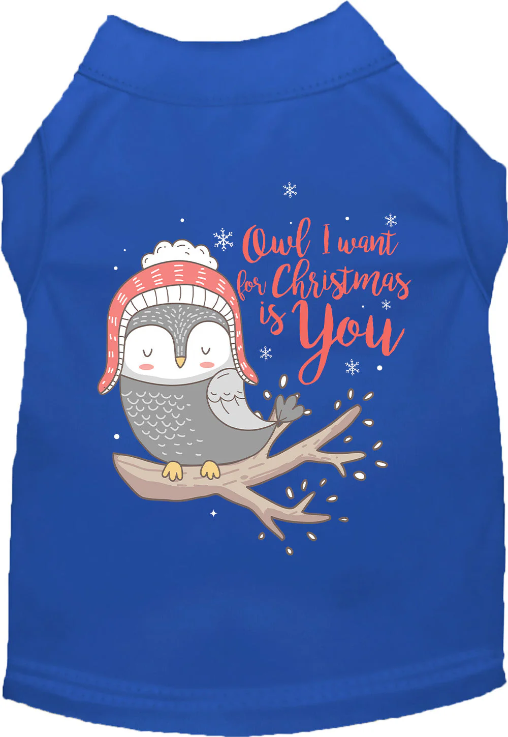 Owl I Want For Christmas Pet Shirt - Image 3