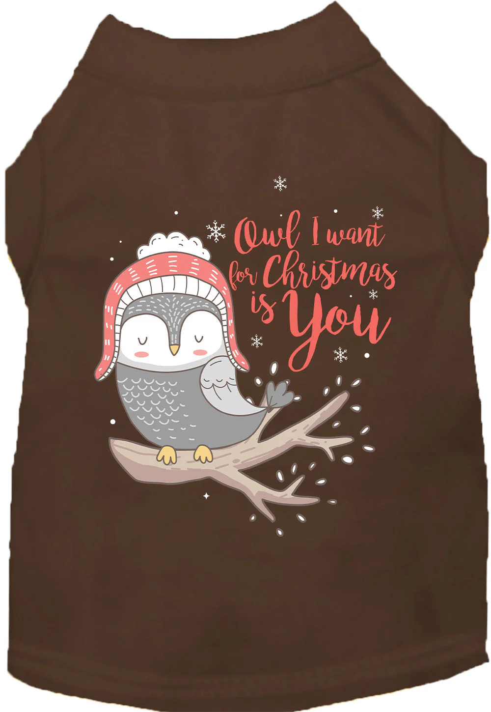 Owl I Want For Christmas Pet Shirt - Image 4