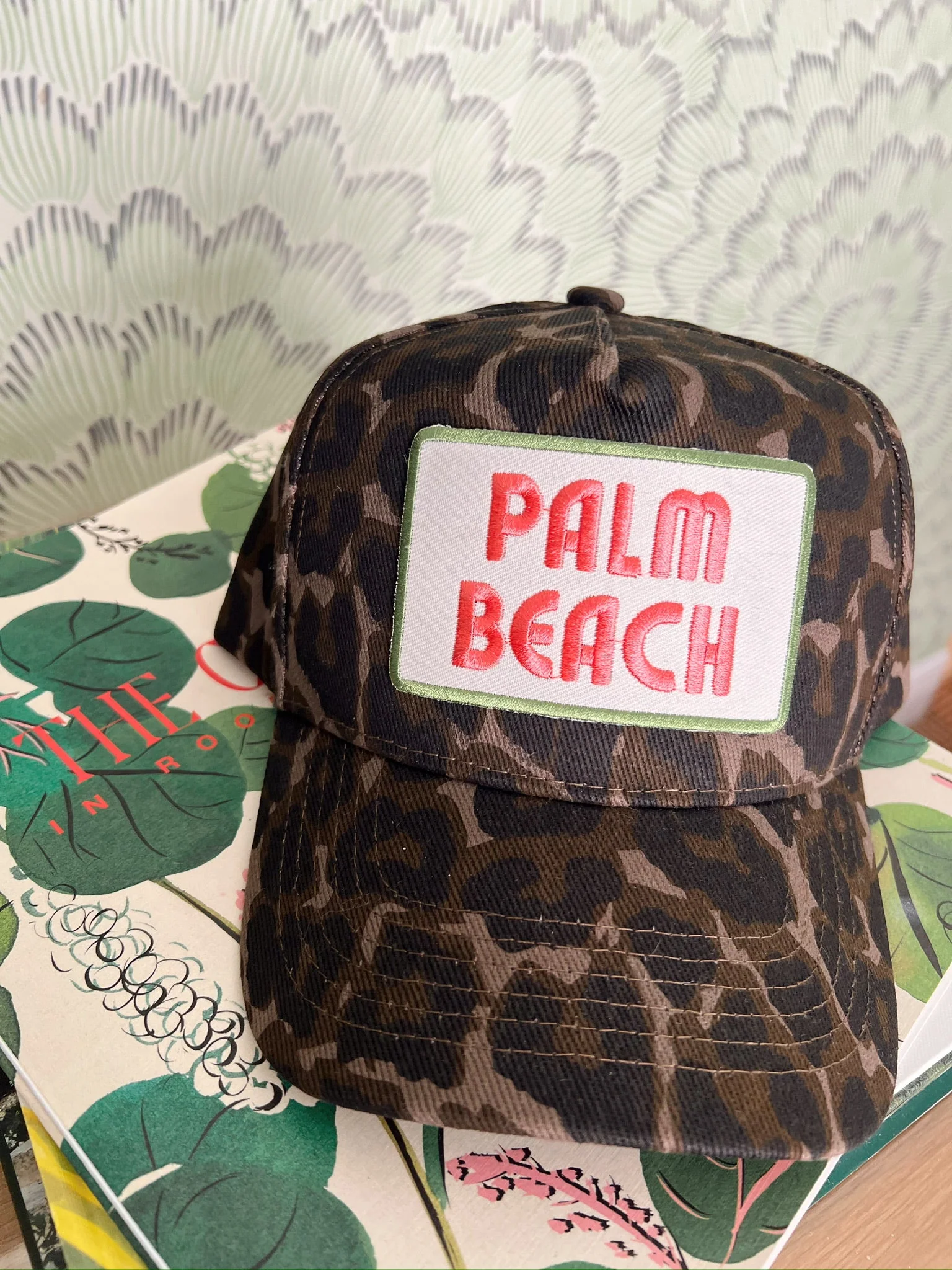 Palm Beach - Leopard Vintage Trucker Hat - Image 7