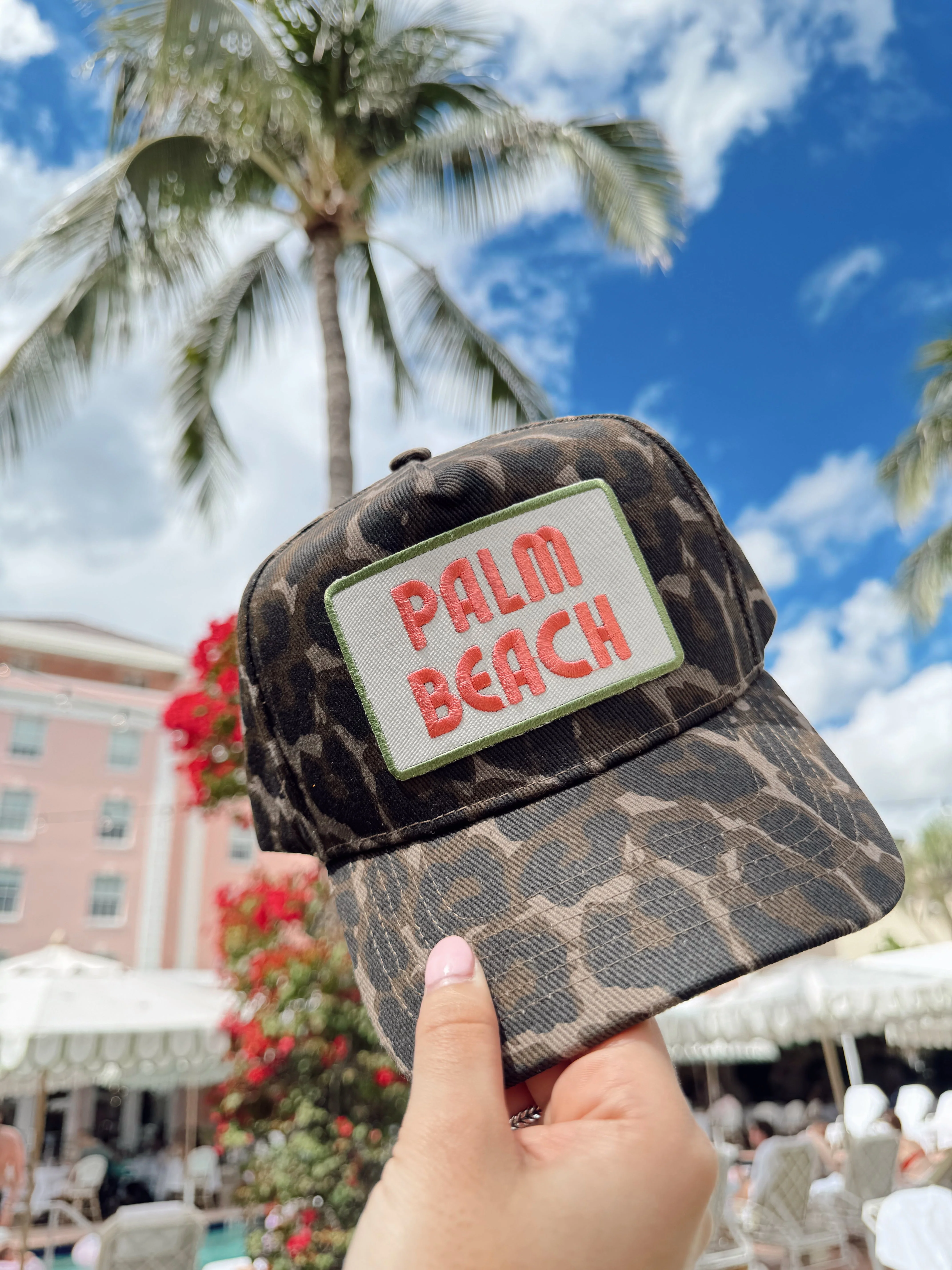 Palm Beach - Leopard Vintage Trucker Hat - Image 9