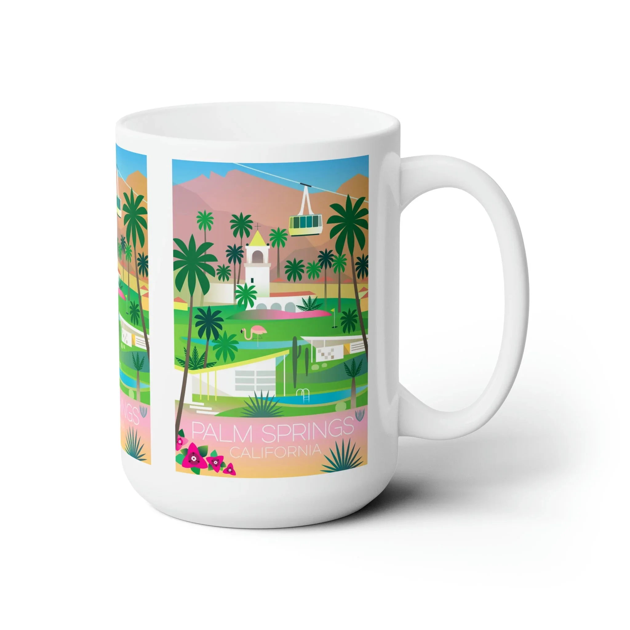Palm Springs Ceramic Mug 11oz or 15oz - Image 3