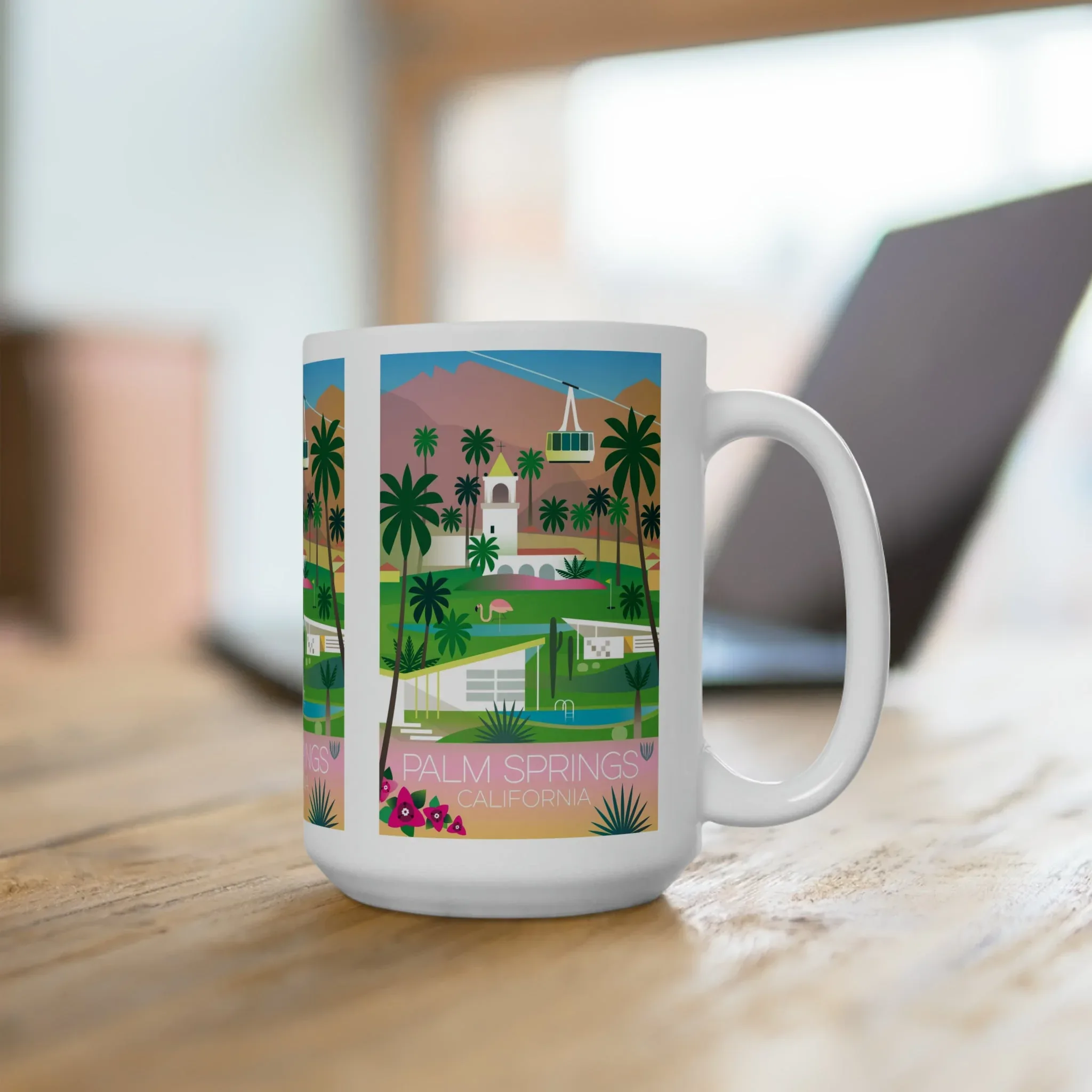 Palm Springs Ceramic Mug 11oz or 15oz - Image 4