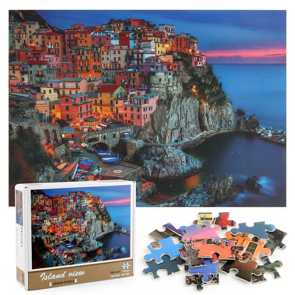 Paper Puzzle Island Villa Can Be Set Jigsaw Puzzle - Image 5