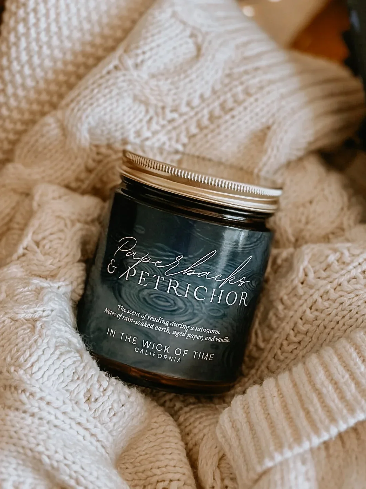 Paperbacks & Petrichor Candle - Image 4