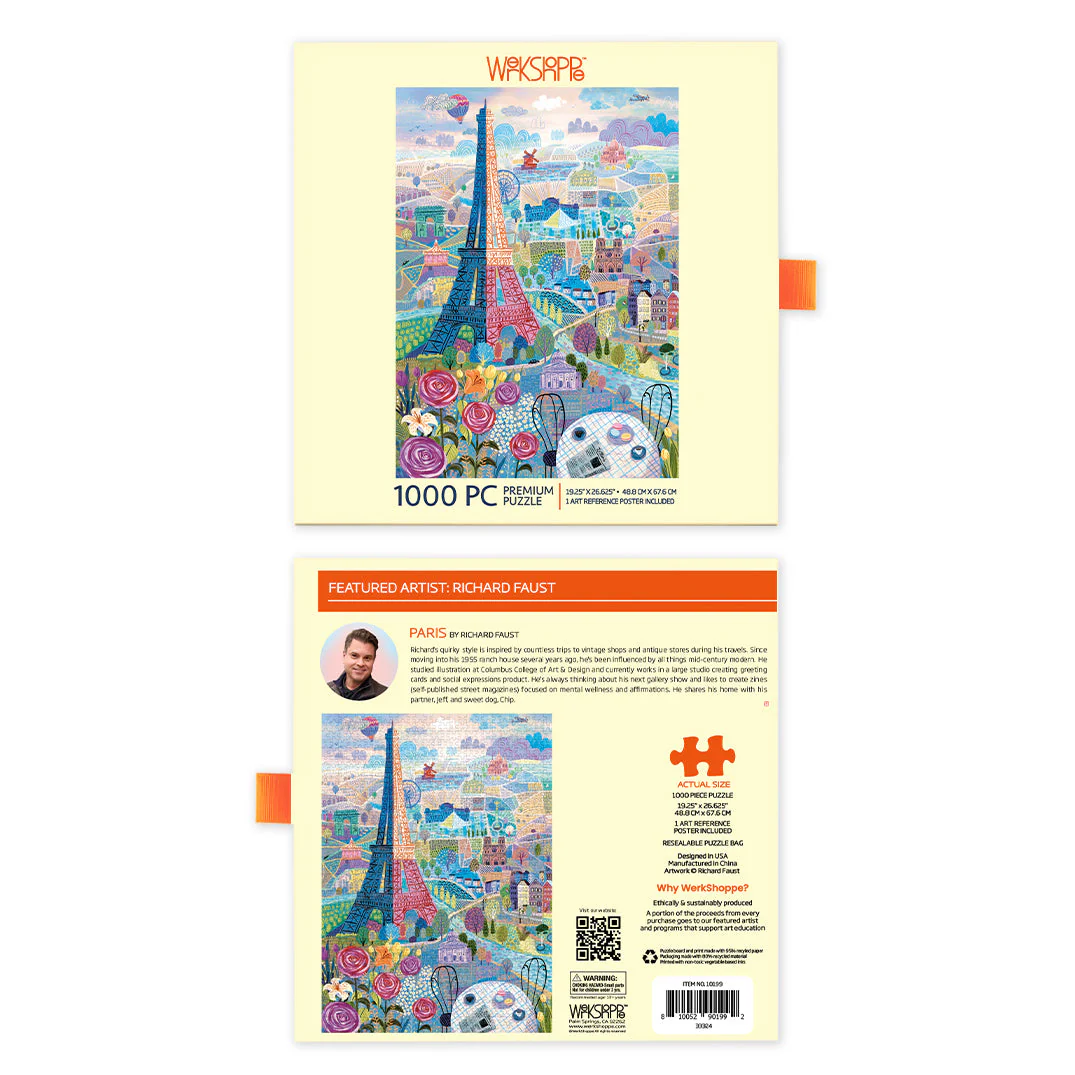 Paris 1000 Piece Jigsaw Puzzle - Image 3