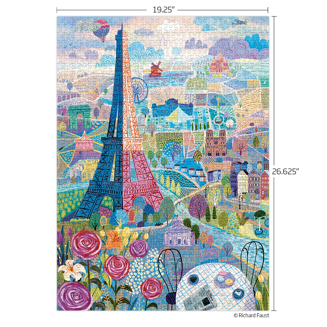 Paris 1000 Piece Jigsaw Puzzle - Image 4