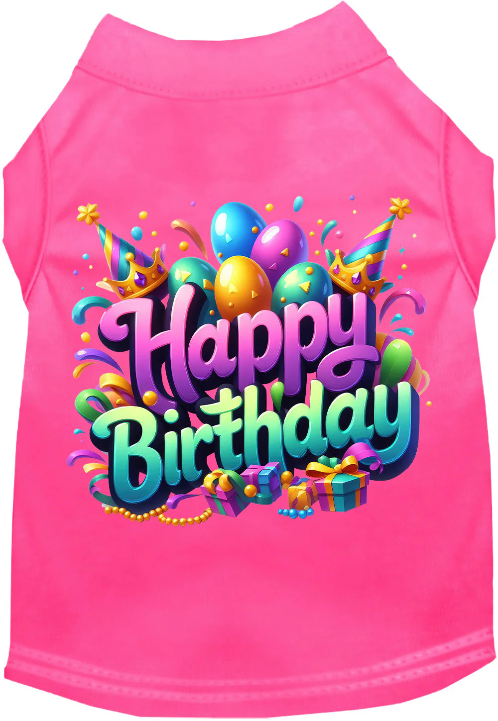 Party Cat or Dog Shirt for Pets "Happy Birthday" - Image 3