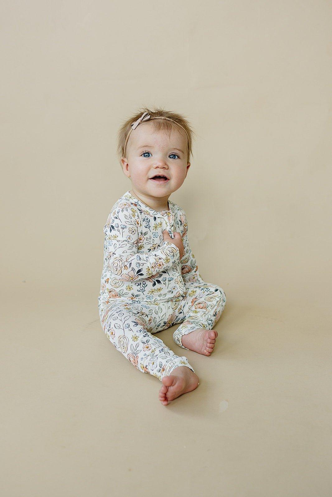 Pastel Petals Modal Zippy Romper - Image 10