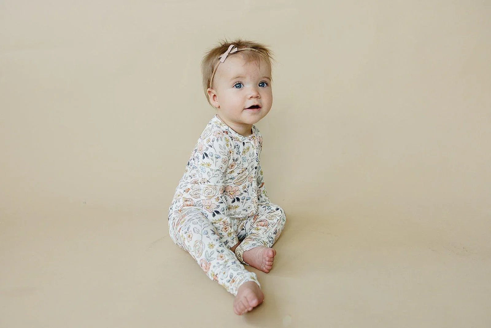 Pastel Petals Modal Zippy Romper - Image 9