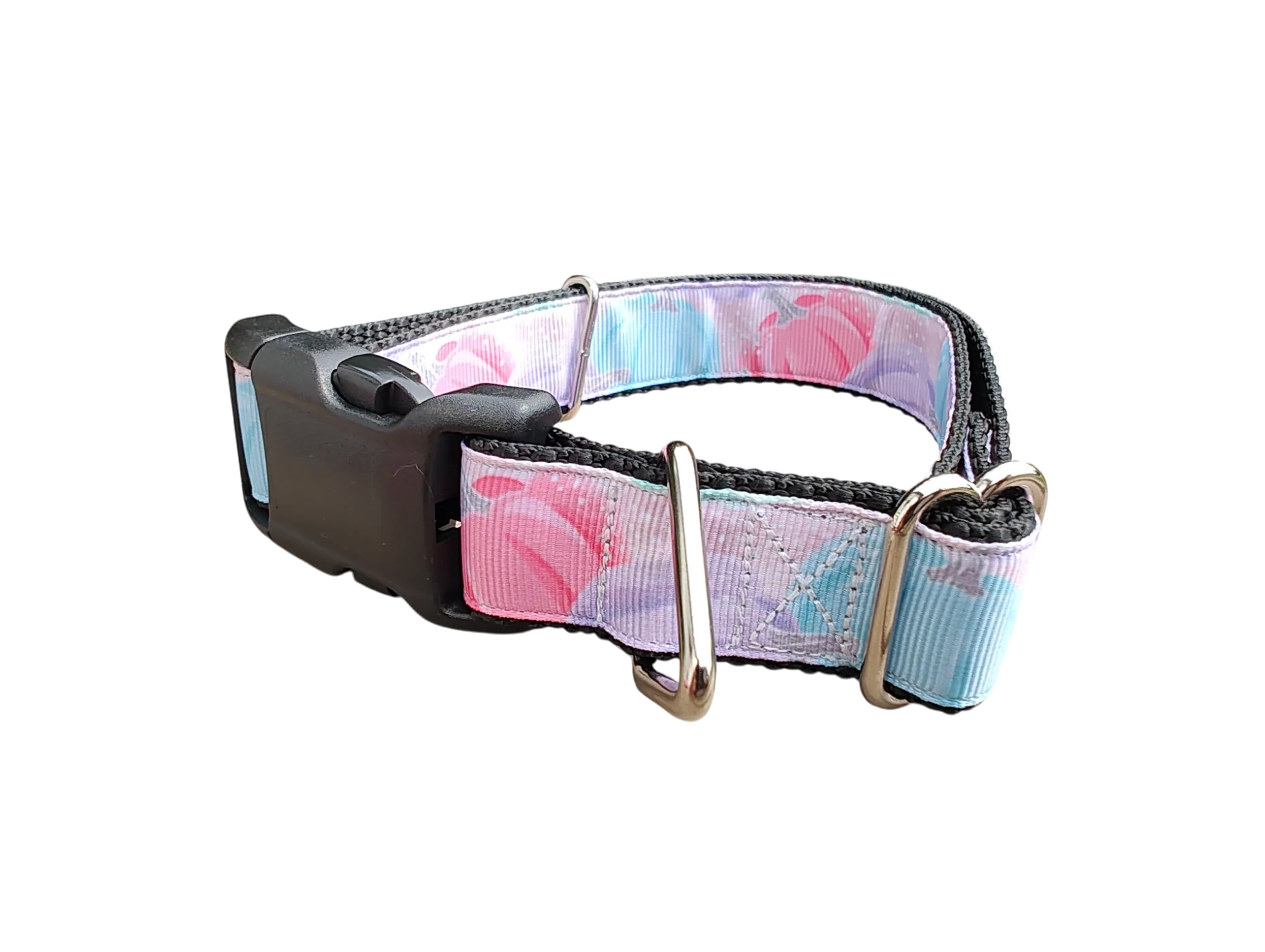 Pastel Pumpkins Nylon Dog Collar - Image 2