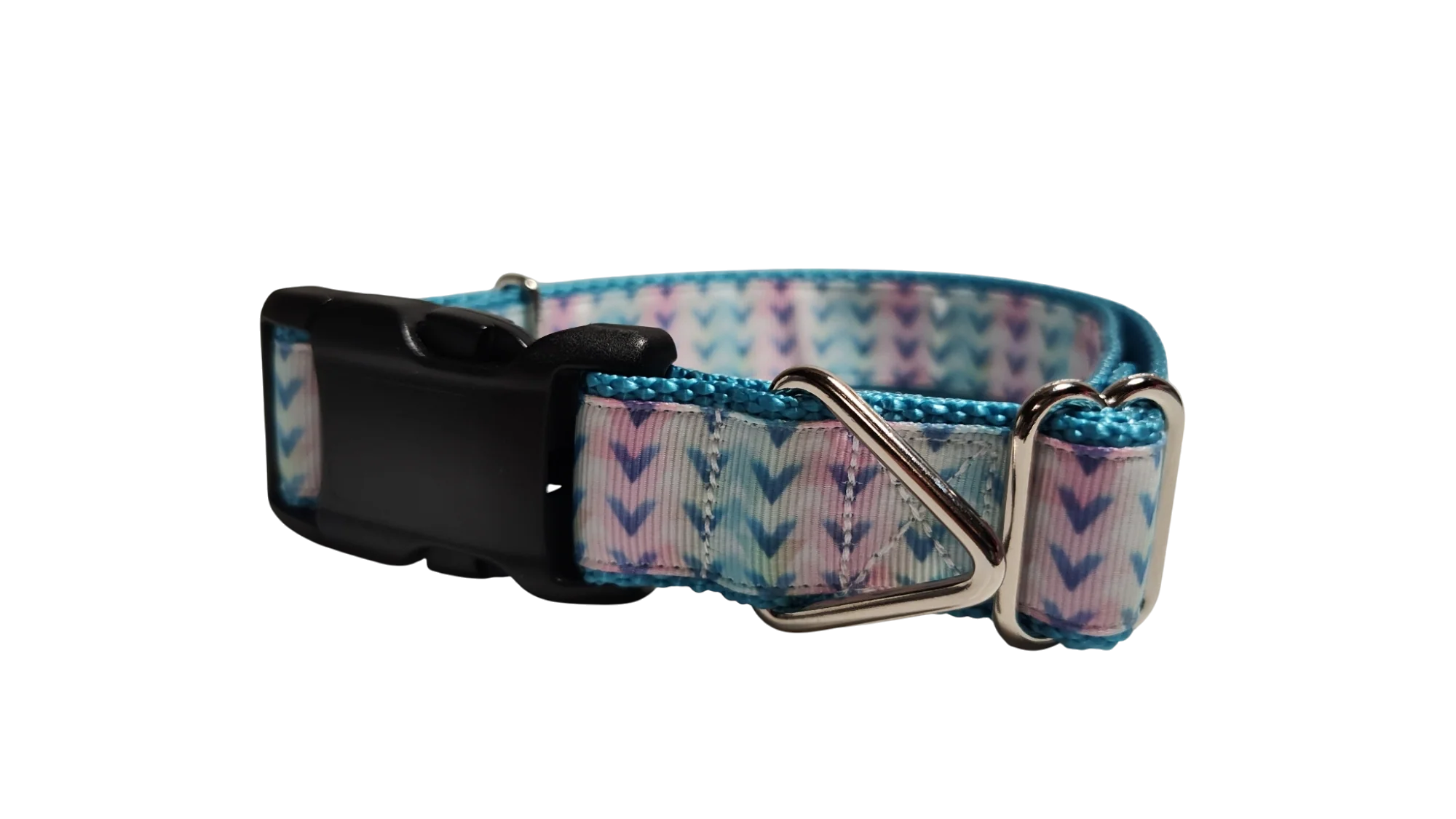 Pastel Tribal V Pattern Nylon Dog Collar - Image 2