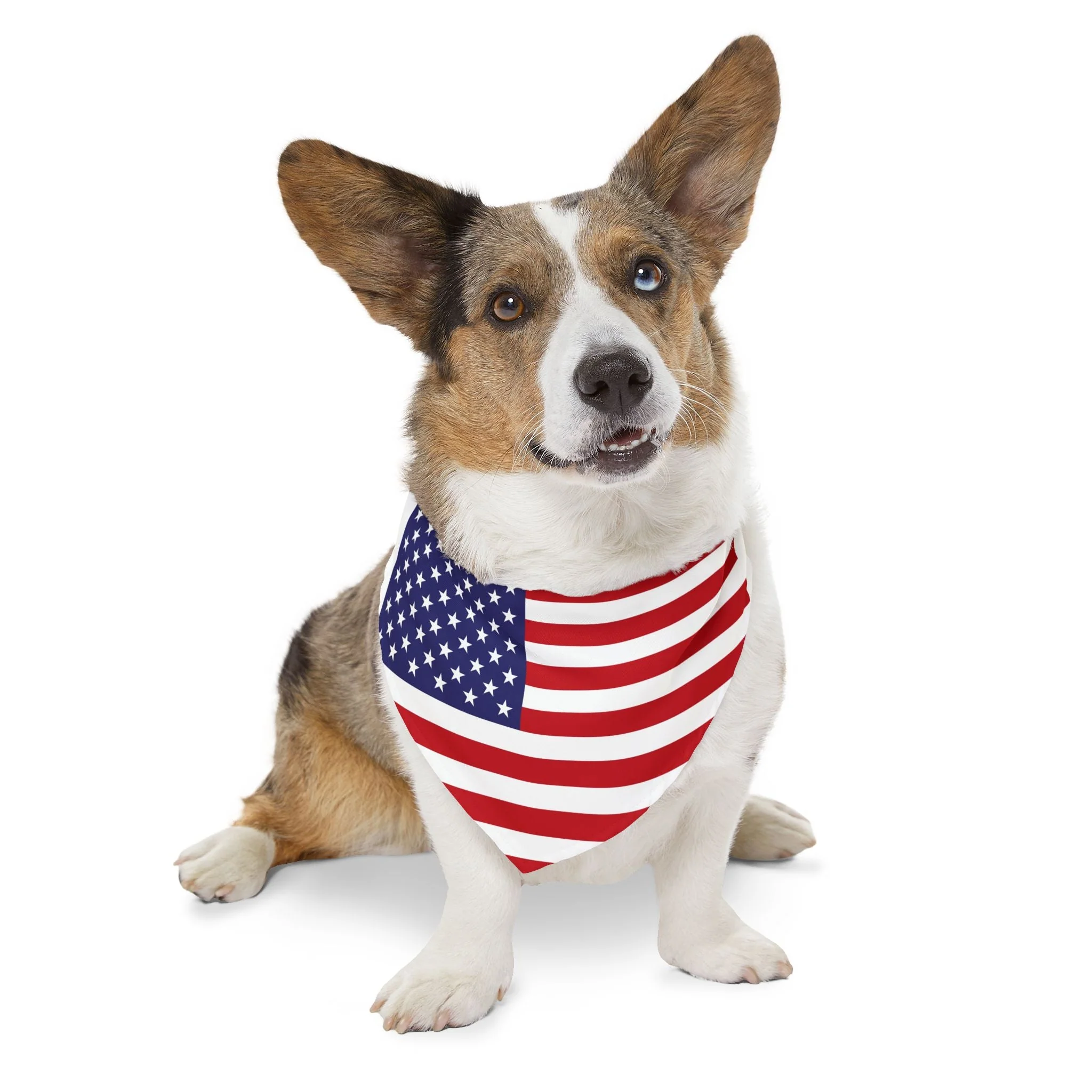 Patriotic American Flag Pet Bandana – Celebrate Veterans Day in Style - Image 10
