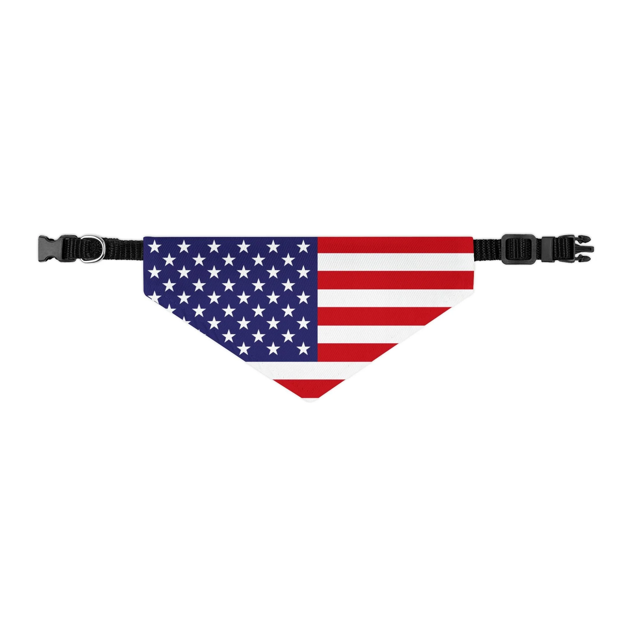 Patriotic American Flag Pet Bandana – Celebrate Veterans Day in Style - Image 3