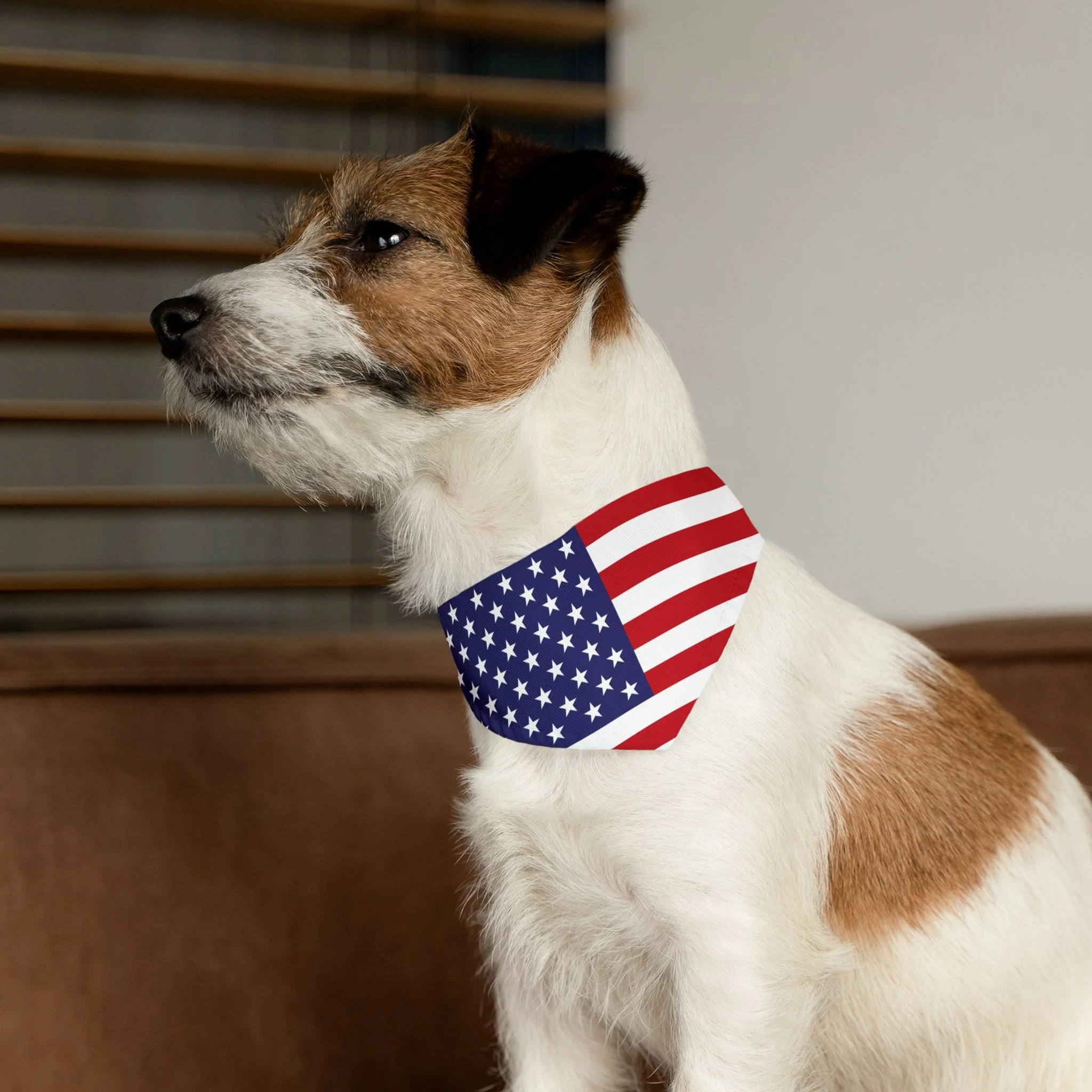 Patriotic American Flag Pet Bandana – Celebrate Veterans Day in Style - Image 9