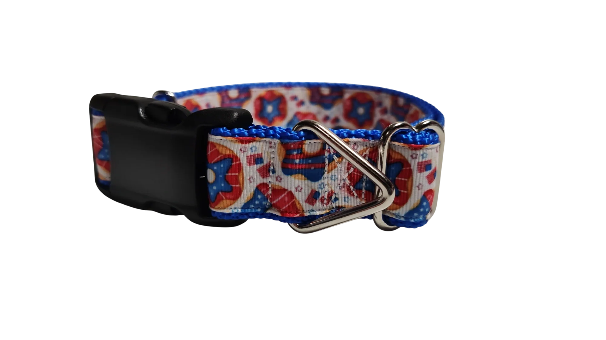 Patriotic Donuts Nylon Dog Collar - Image 2