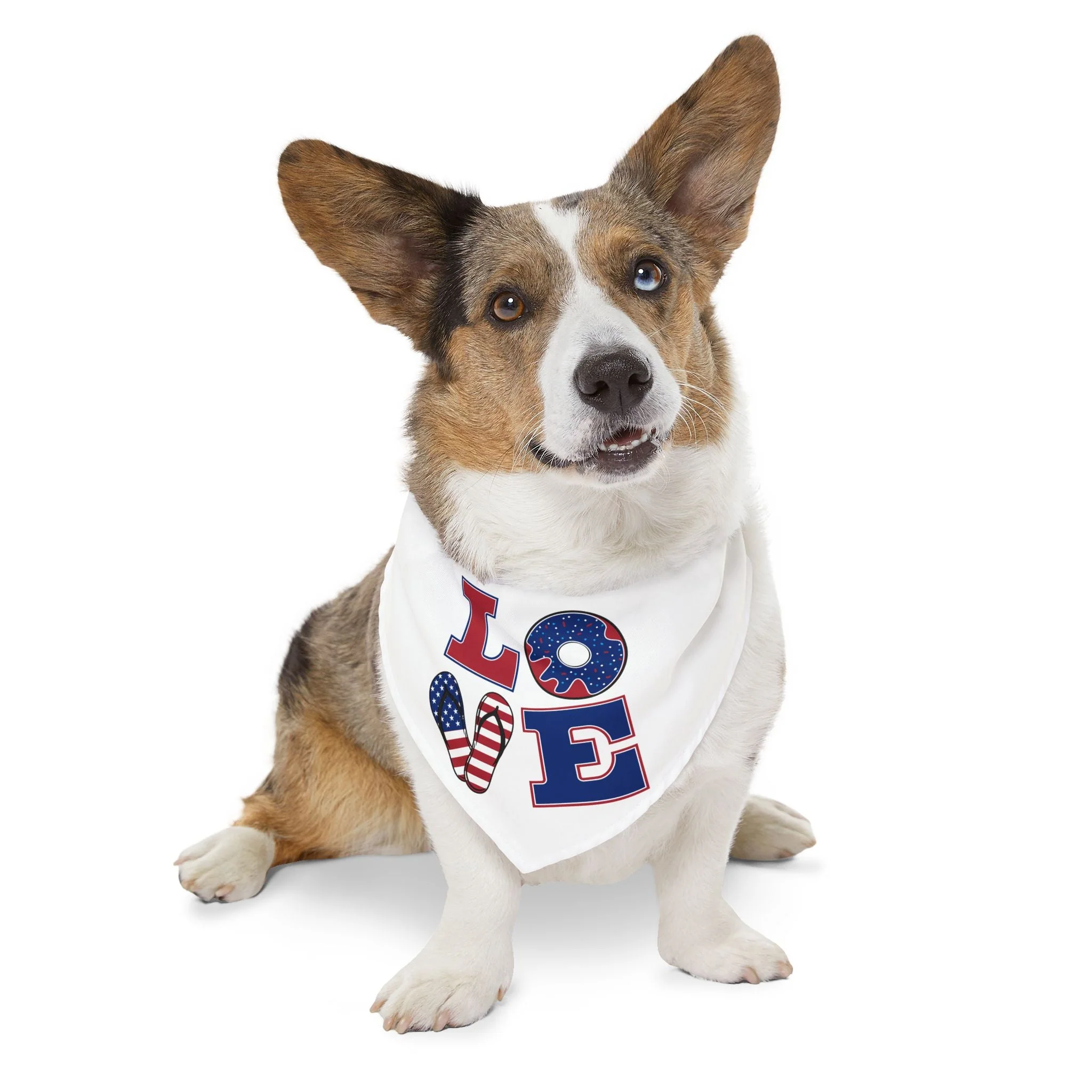 Patriotic Pet Bandana Collar - Celebrate Love, Perfect for July 4th, Dog Lovers, Pet Fashion, Cute Dog Accessories - Image 11