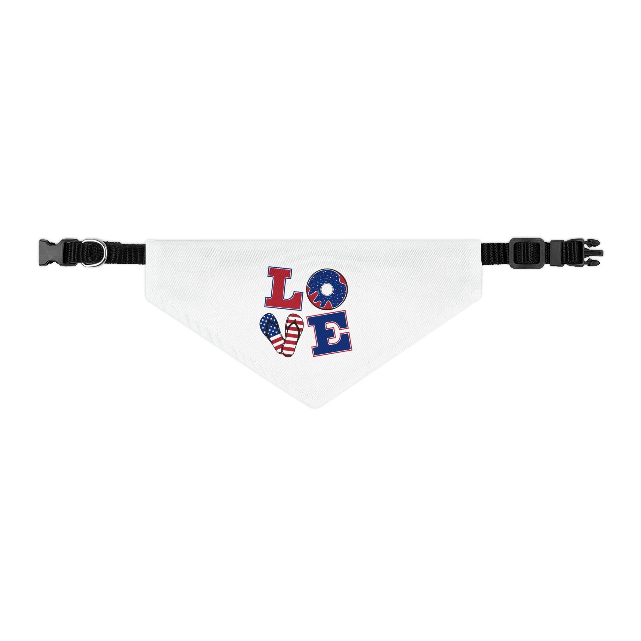 Patriotic Pet Bandana Collar - Celebrate Love, Perfect for July 4th, Dog Lovers, Pet Fashion, Cute Dog Accessories - Image 4