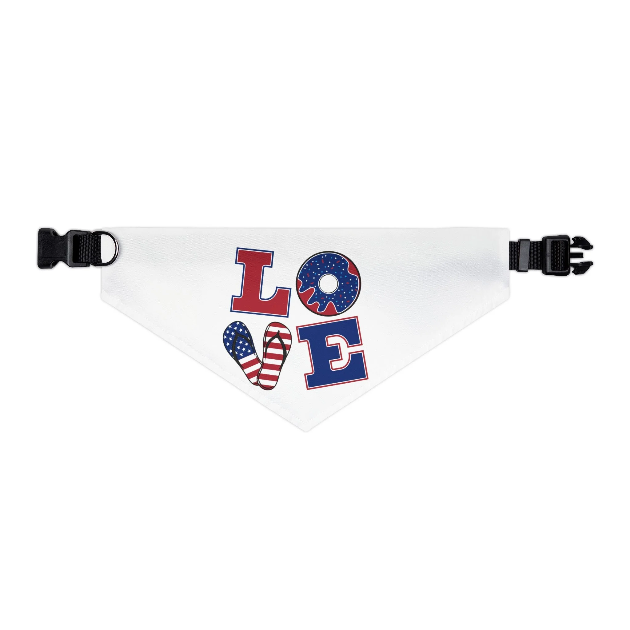 Patriotic Pet Bandana Collar - Celebrate Love, Perfect for July 4th, Dog Lovers, Pet Fashion, Cute Dog Accessories - Image 5