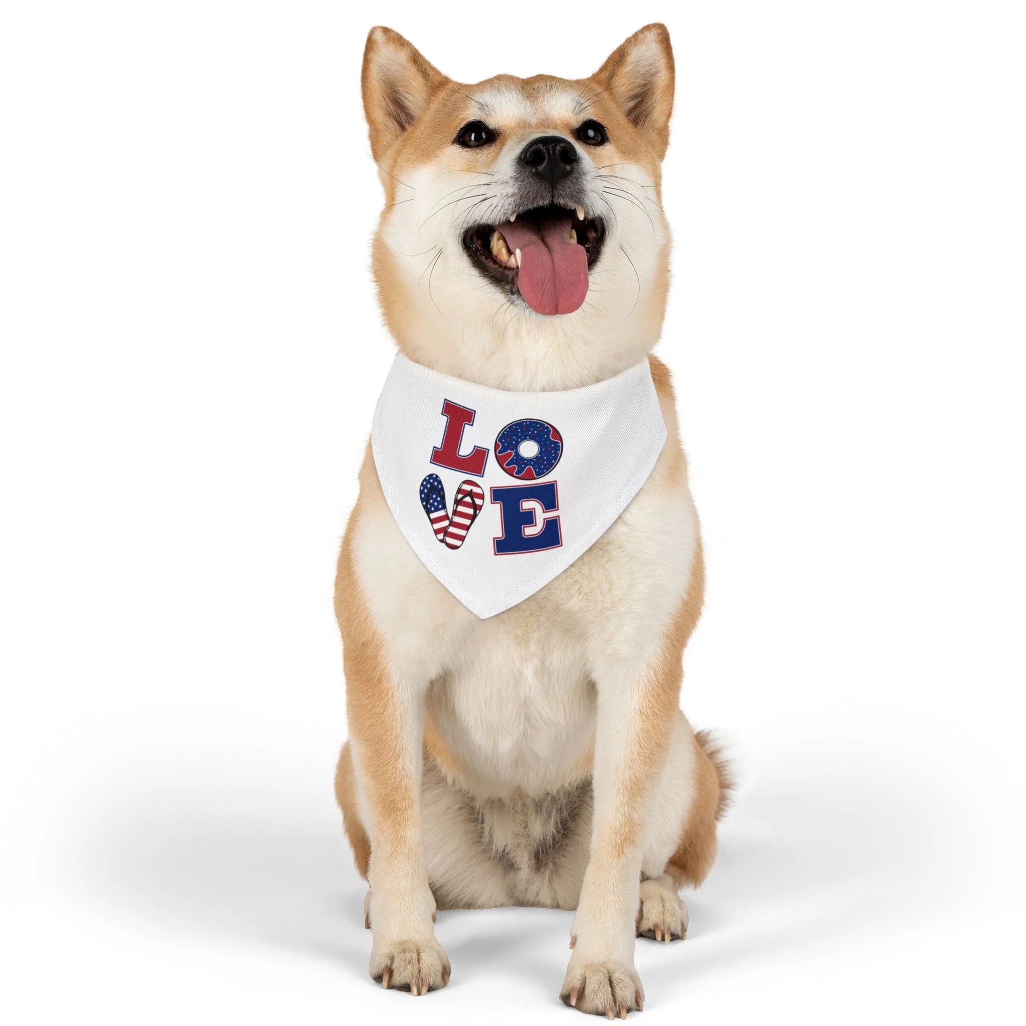 Patriotic Pet Bandana Collar - Celebrate Love, Perfect for July 4th, Dog Lovers, Pet Fashion, Cute Dog Accessories - Image 7
