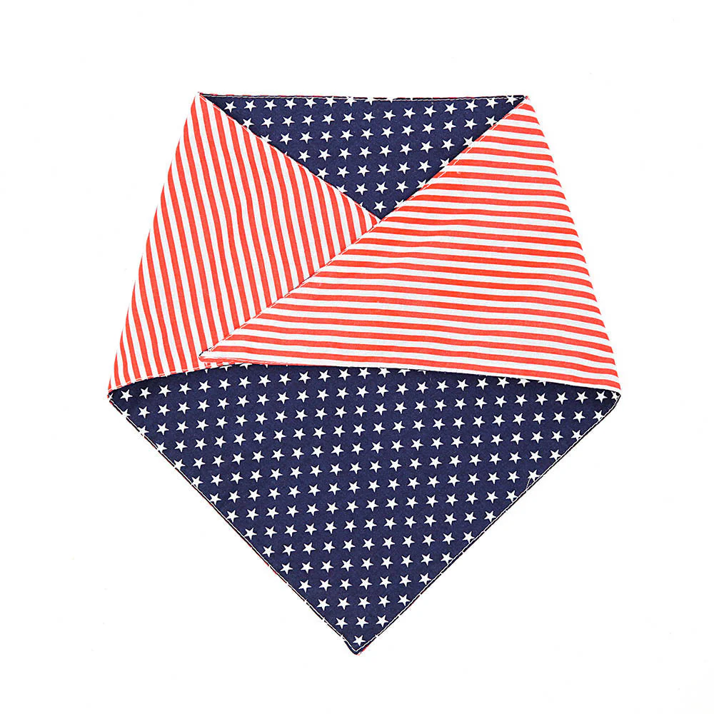Patriotic Stars and Stripes Dog Bandana - Image 8
