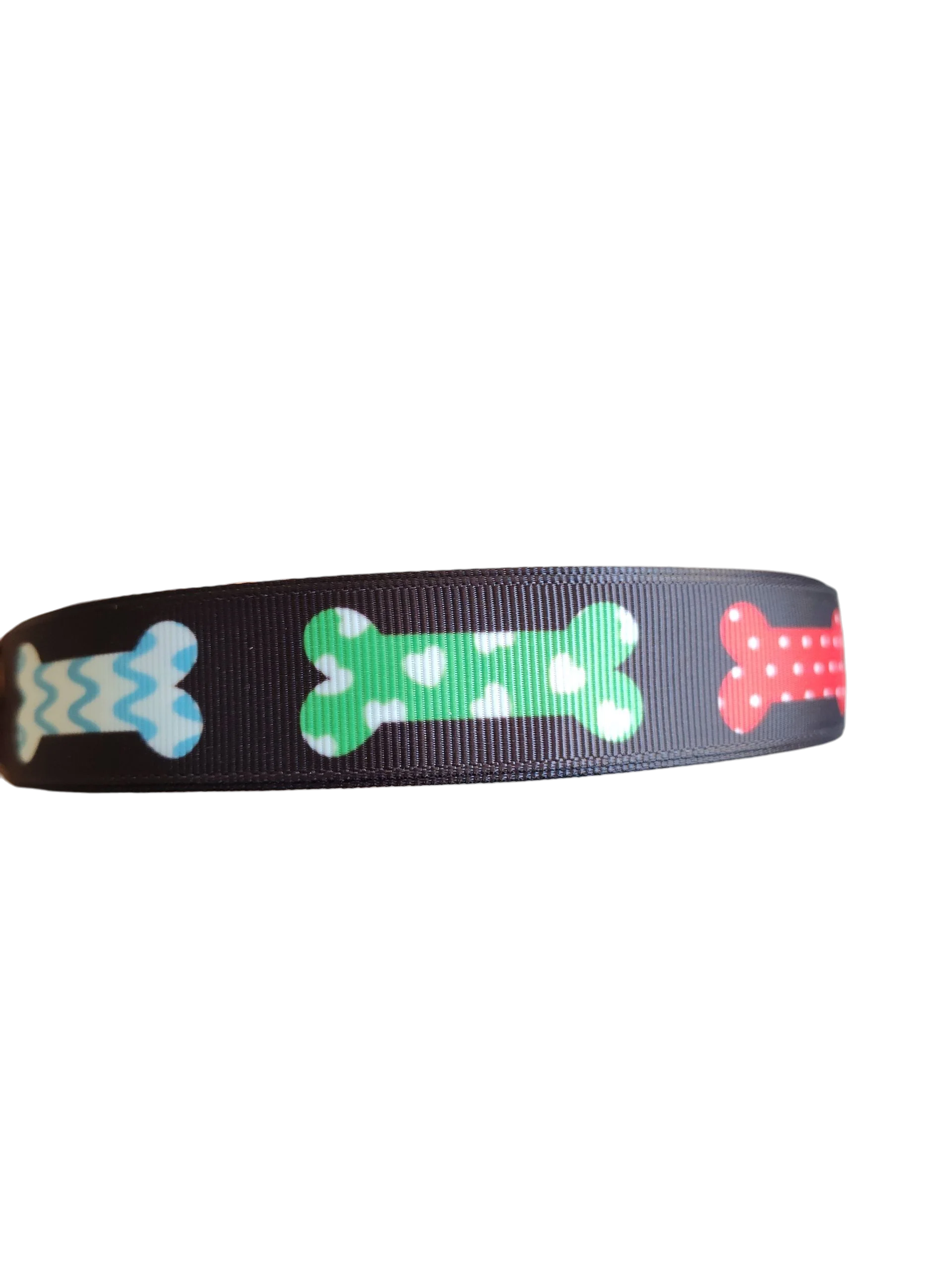 Patterned Bones Nylon Dog Collar - Image 3