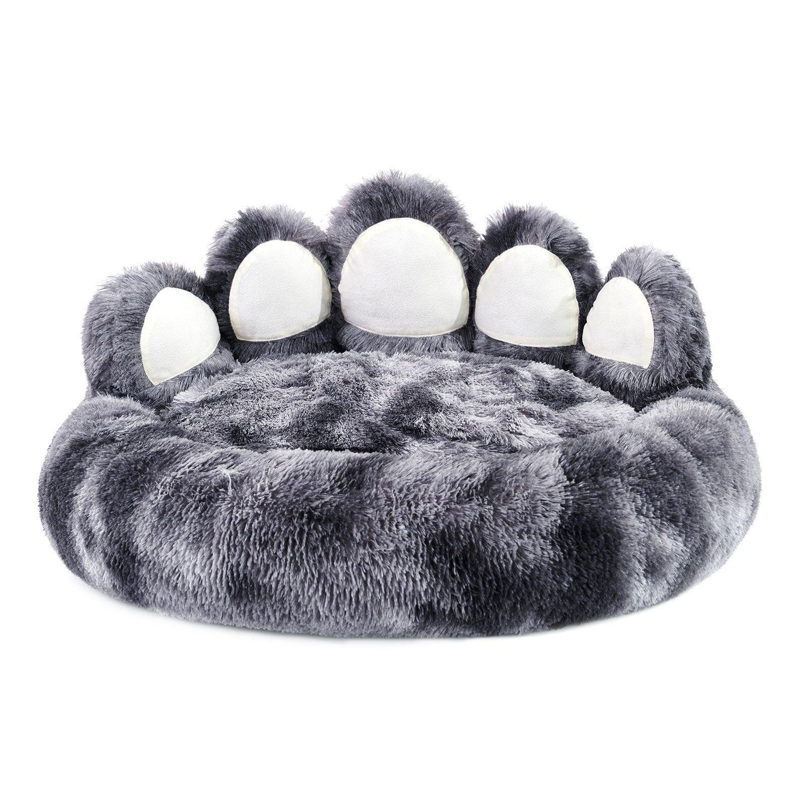 Paw Shape Cozy Plush  Dog Bed - Image 2