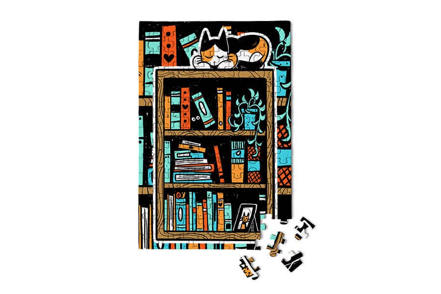 Paws N' Pages Mini Jigsaw Puzzle | MicroPuzzles - Image 3
