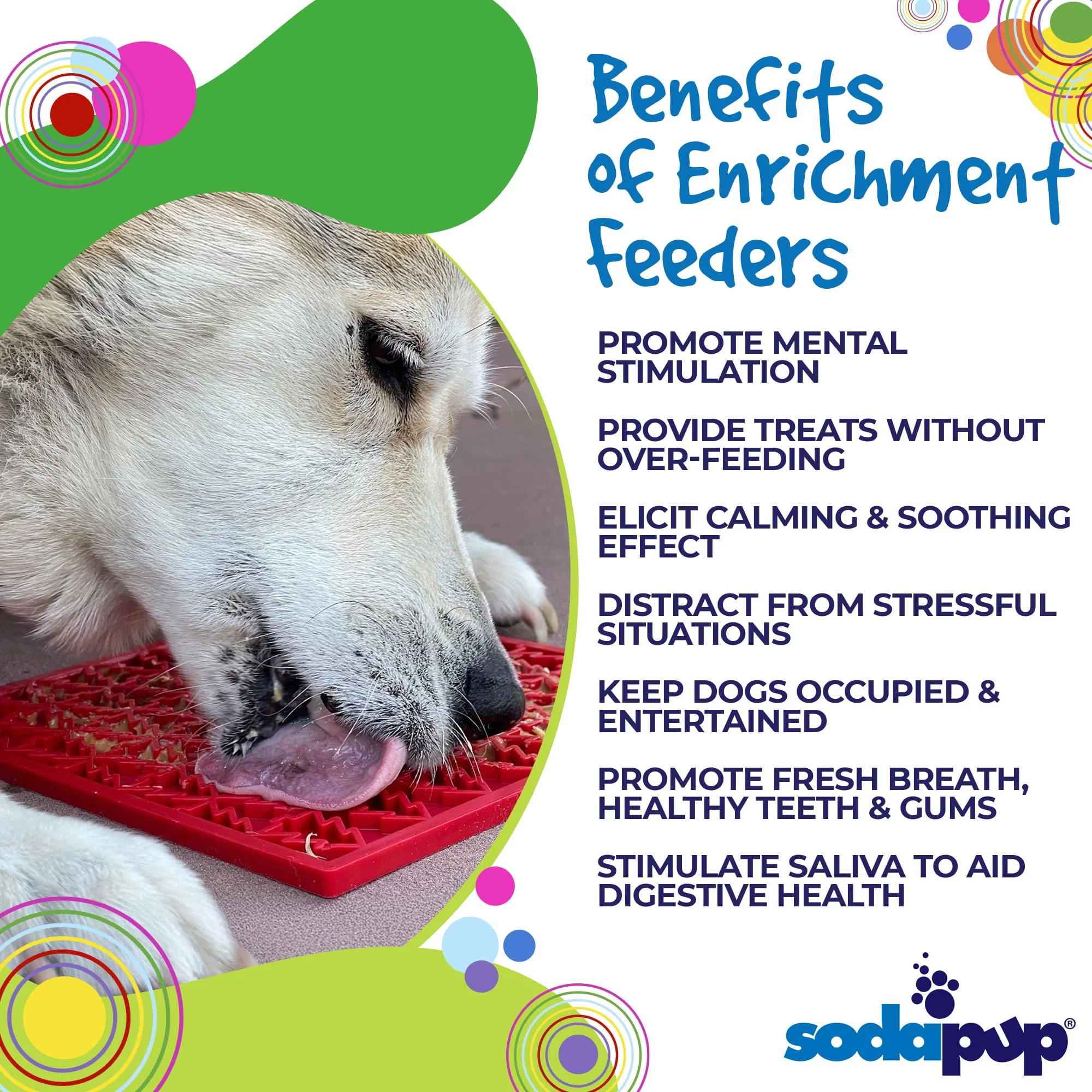 "Peace" Christmas Tree emat - Enrichment Lick Mat for Dogs and Cats | Christmas Tree design | SodaPup - Image 3
