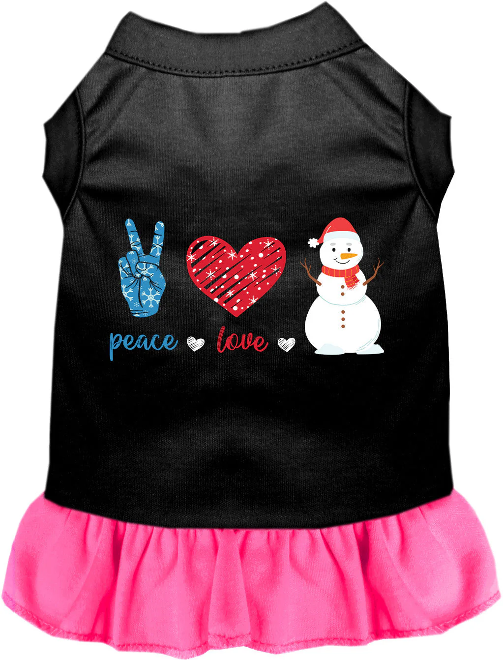 Peace, Love, and Snow Pet Dress - Image 4